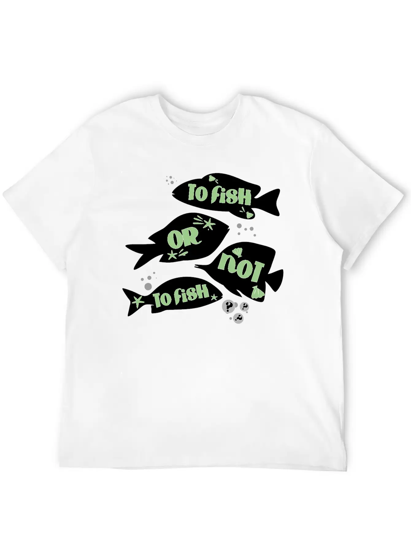 Funny Fishing To Fish Or Not To Fish Quote Unisex Casual T-Shirt – Clean Design For Daily Comfort