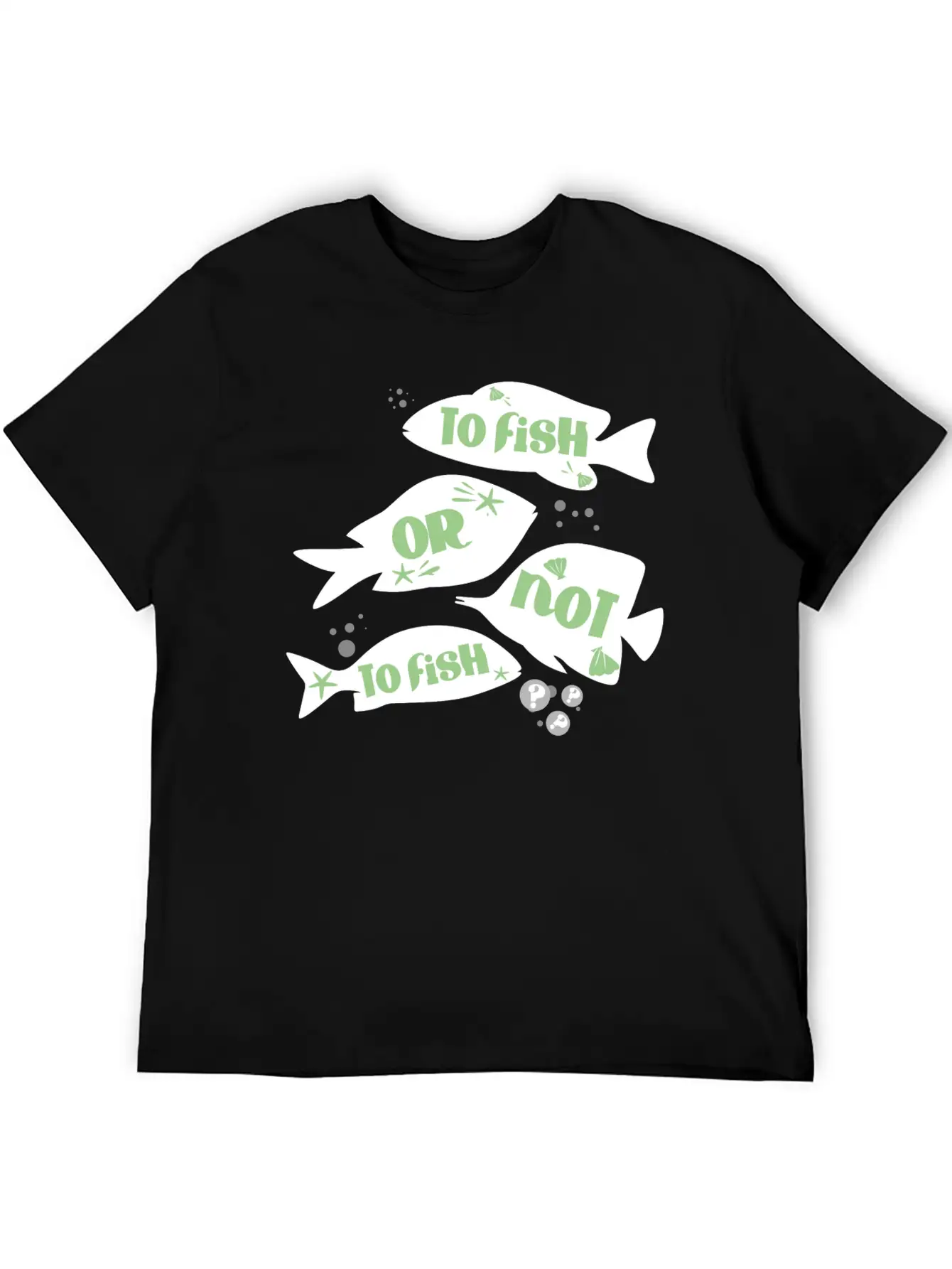 Funny Fishing To Fish Or Not To Fish Quote Unisex Casual T-Shirt – Clean Design For Daily Comfort