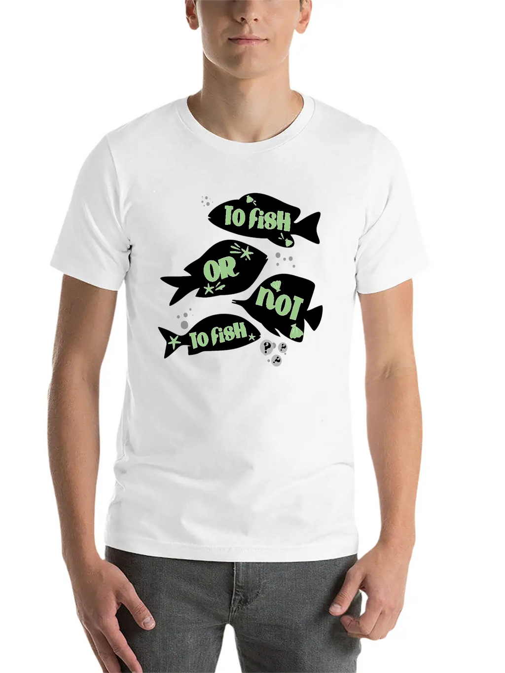 Funny Fishing To Fish Or Not To Fish Quote Unisex Casual T-Shirt – Clean Design For Daily Comfort