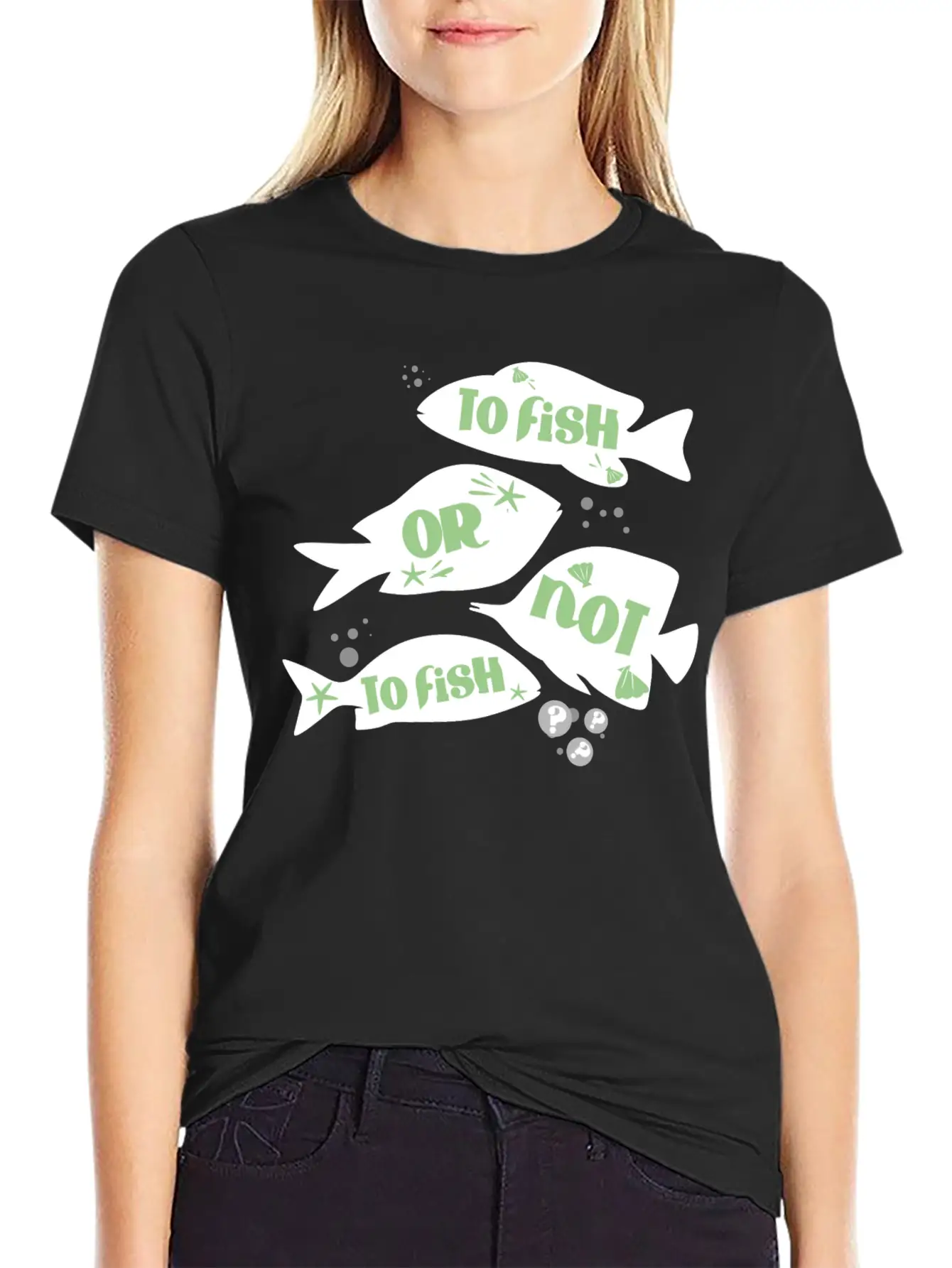 Funny Fishing To Fish Or Not To Fish Quote Unisex Casual T-Shirt – Clean Design For Daily Comfort