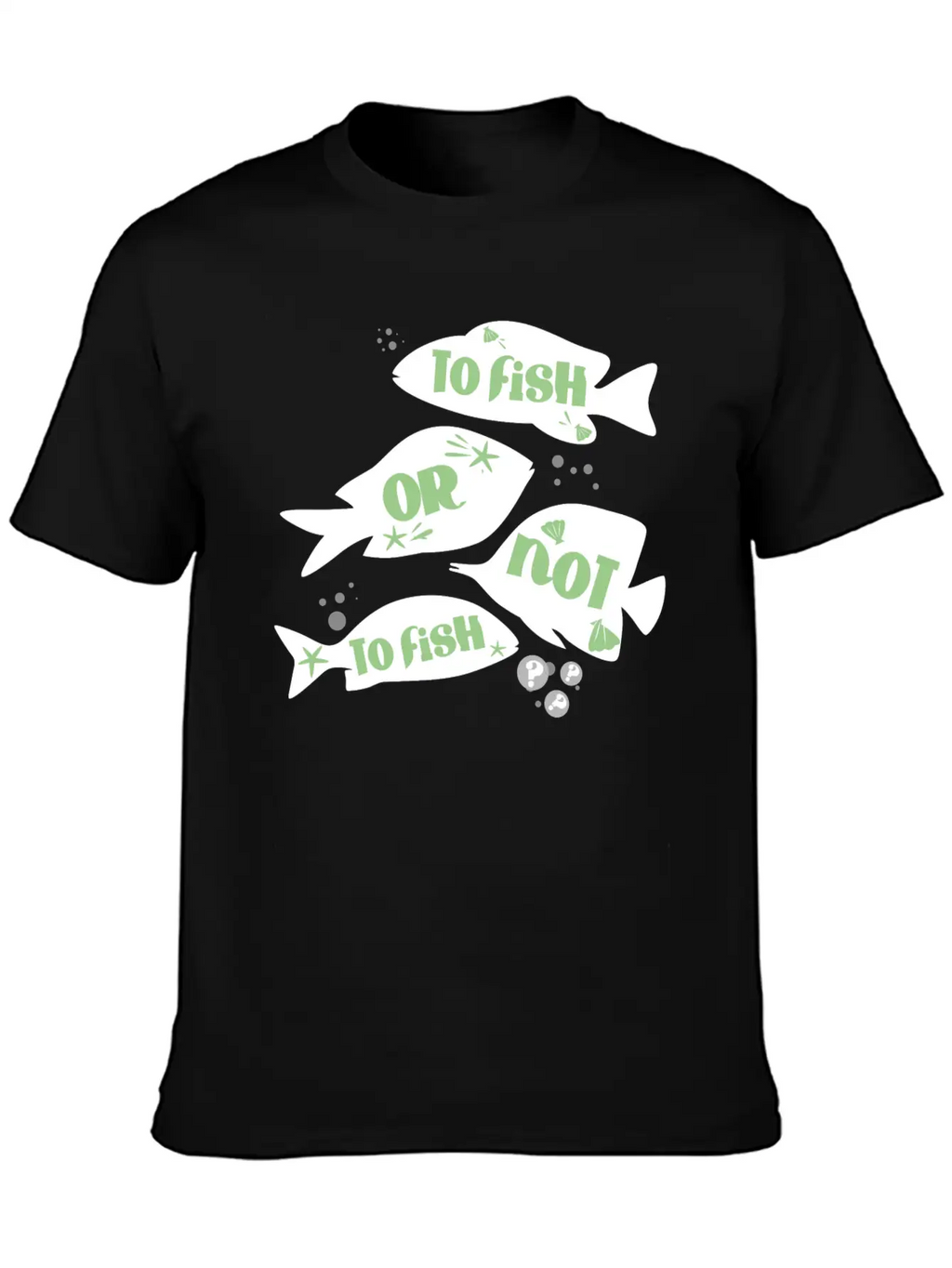 Funny Fishing To Fish Or Not To Fish Quote Unisex Casual T-Shirt – Clean Design For Daily Comfort