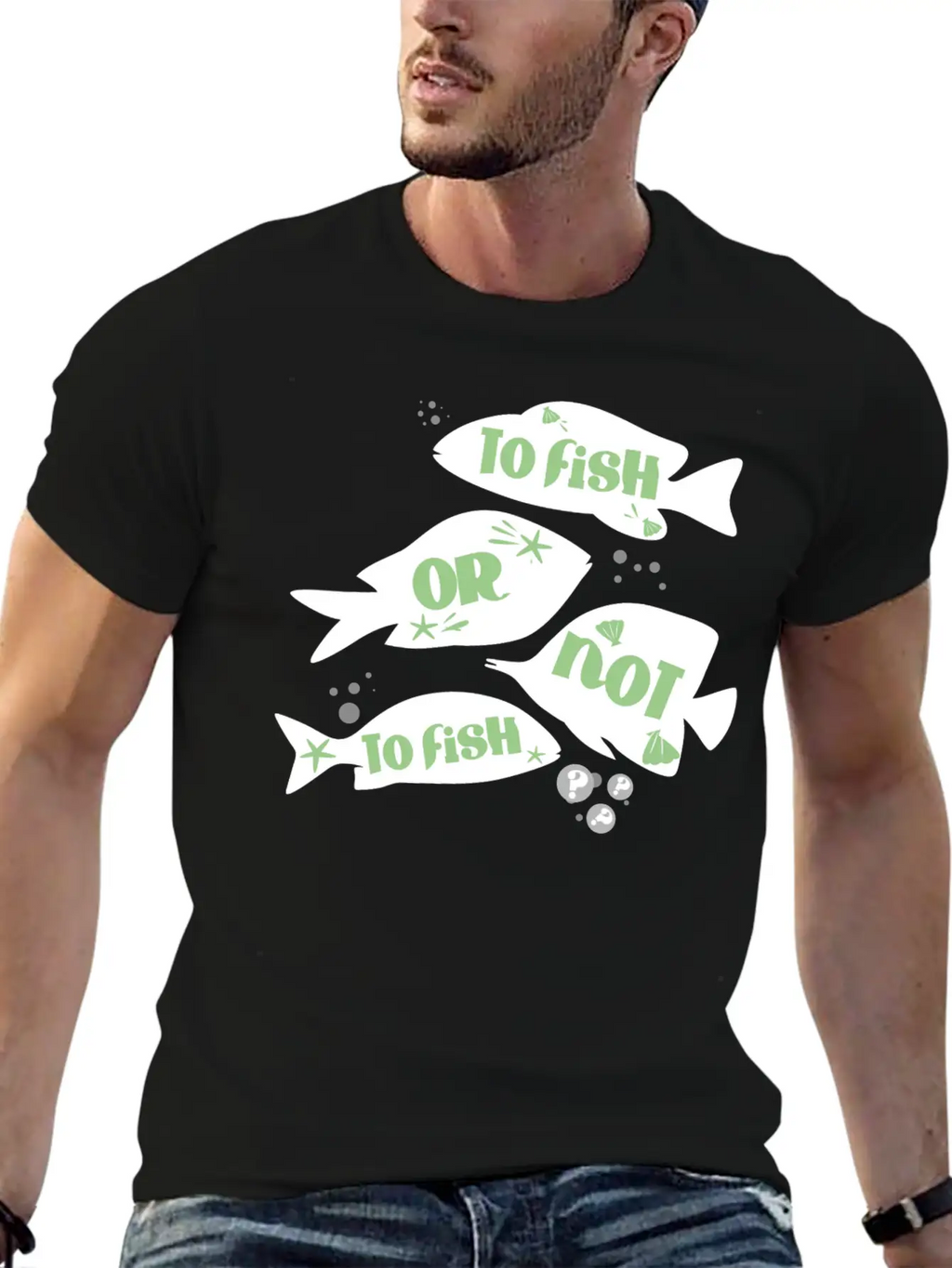Funny Fishing To Fish Or Not To Fish Quote Unisex Casual T-Shirt – Clean Design For Daily Comfort