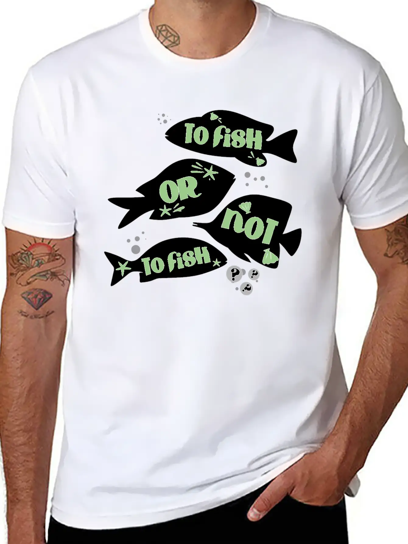 Funny Fishing To Fish Or Not To Fish Quote Unisex Casual T-Shirt – Clean Design For Daily Comfort