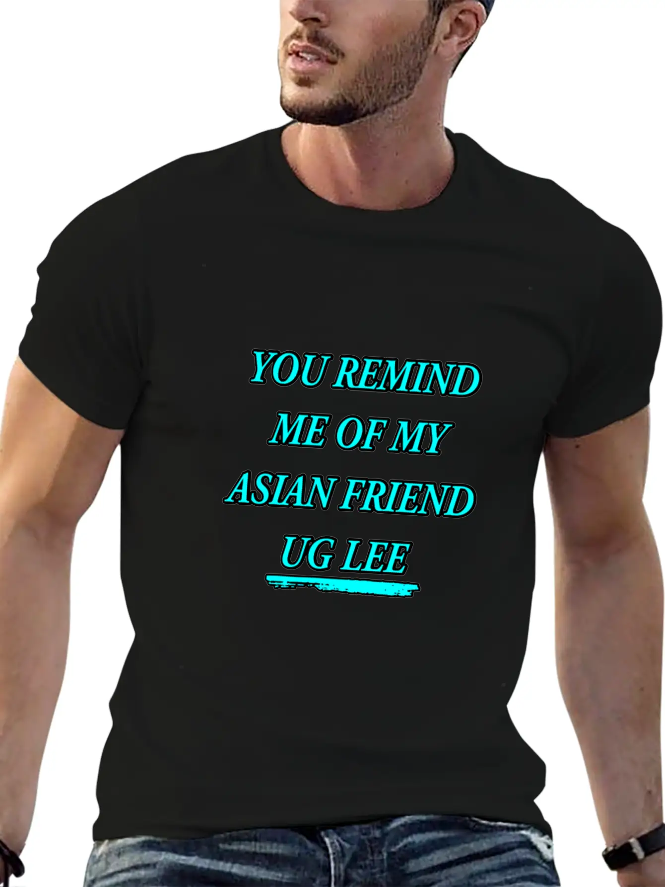FUNNY For Asians "You Look UG LEE" Essential Cotton Tee For Daily Outfits – Unisex Style