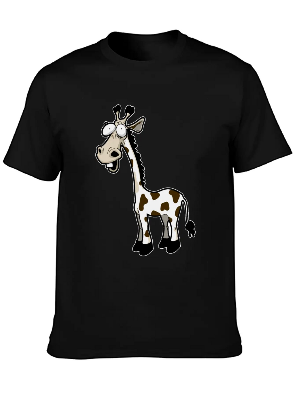 Funny Giraffe Drawn Giraffe Unisex Casual T-Shirt – Clean Design For Daily Comfort