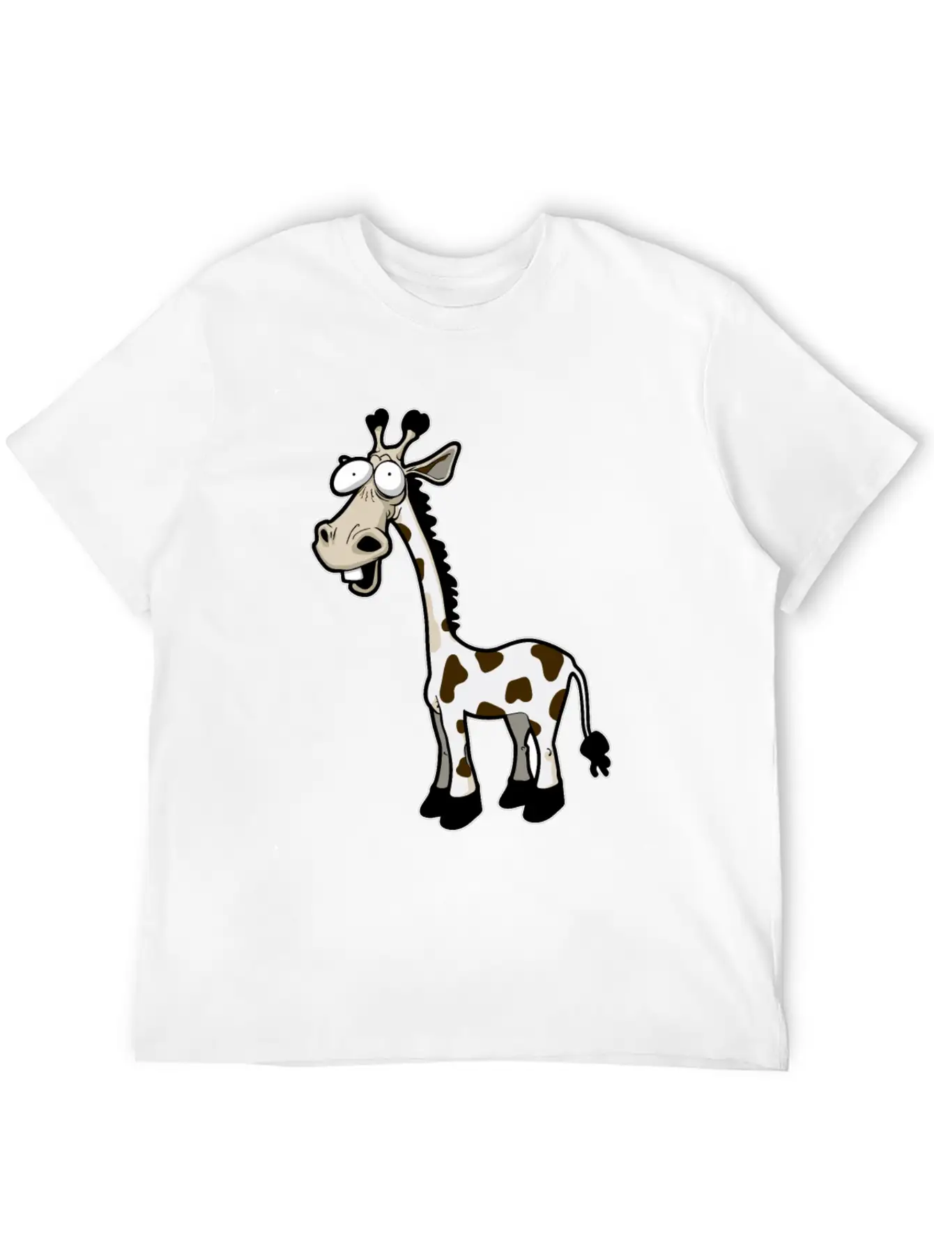 Funny Giraffe Drawn Giraffe Unisex Casual T-Shirt – Clean Design For Daily Comfort