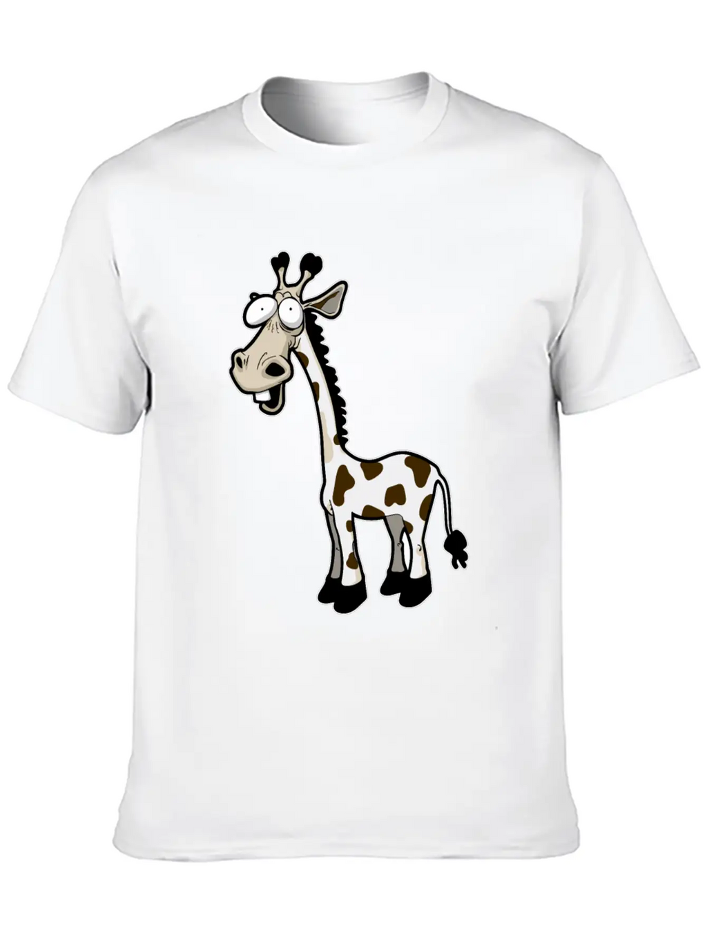 Funny Giraffe Drawn Giraffe Unisex Casual T-Shirt – Clean Design For Daily Comfort
