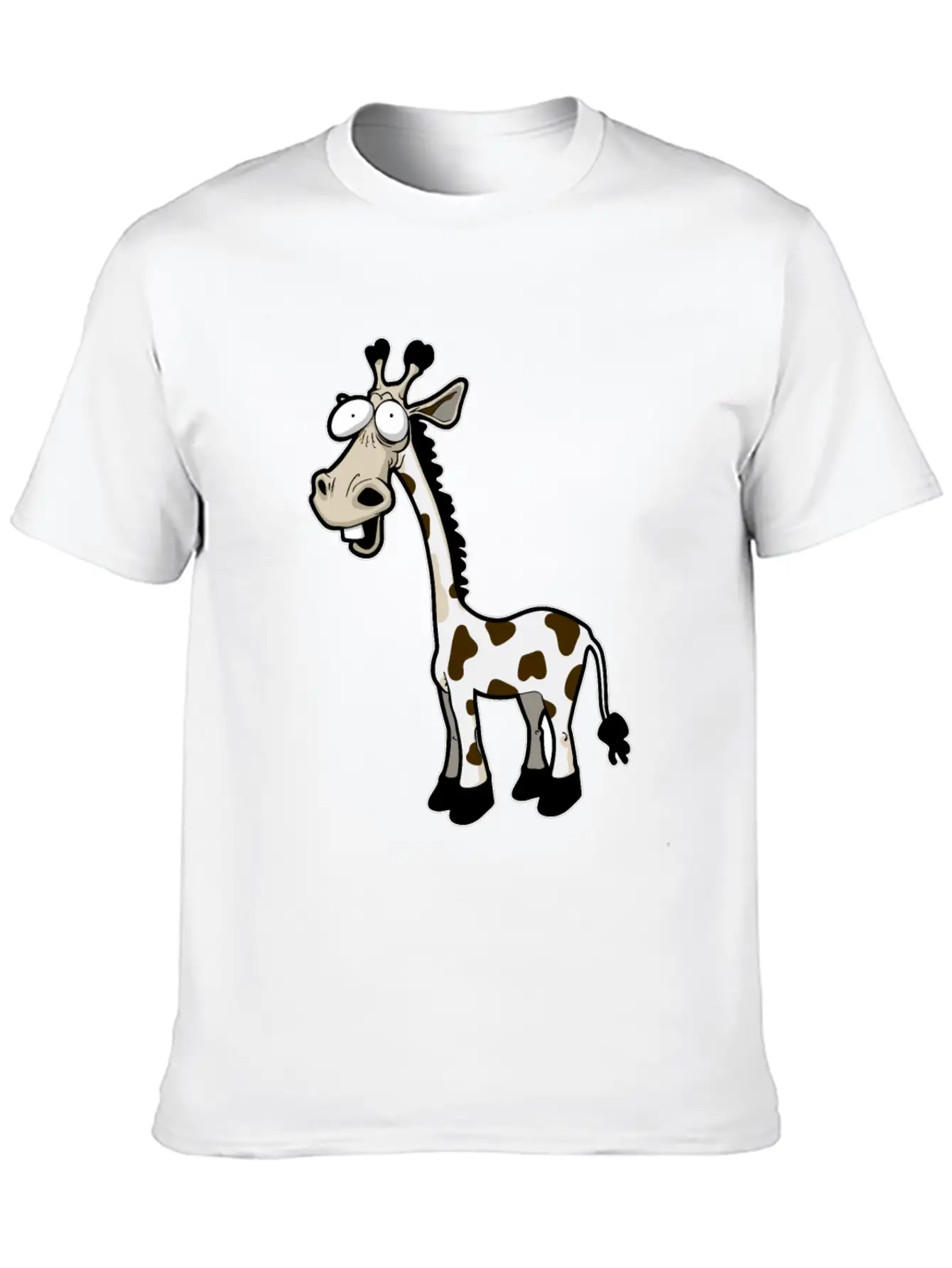 Funny Giraffe Drawn Giraffe Unisex Casual T-Shirt – Clean Design For Daily Comfort