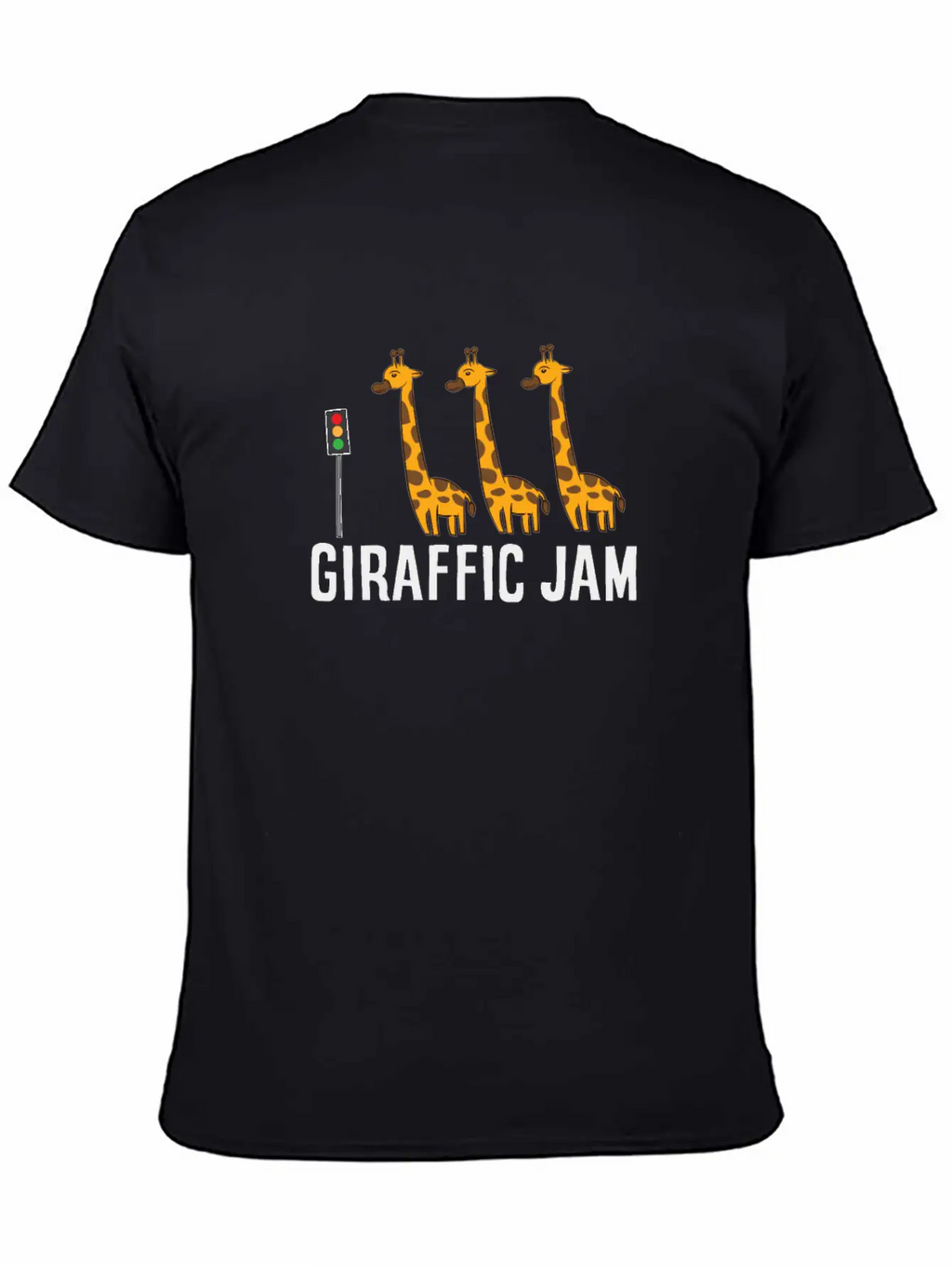 Funny Giraffic Jam Cute Giraffe Giraffe Pun Cute Unisex Short Sleeve Soft Cotton T-Shirt – Casual Everyday Wear