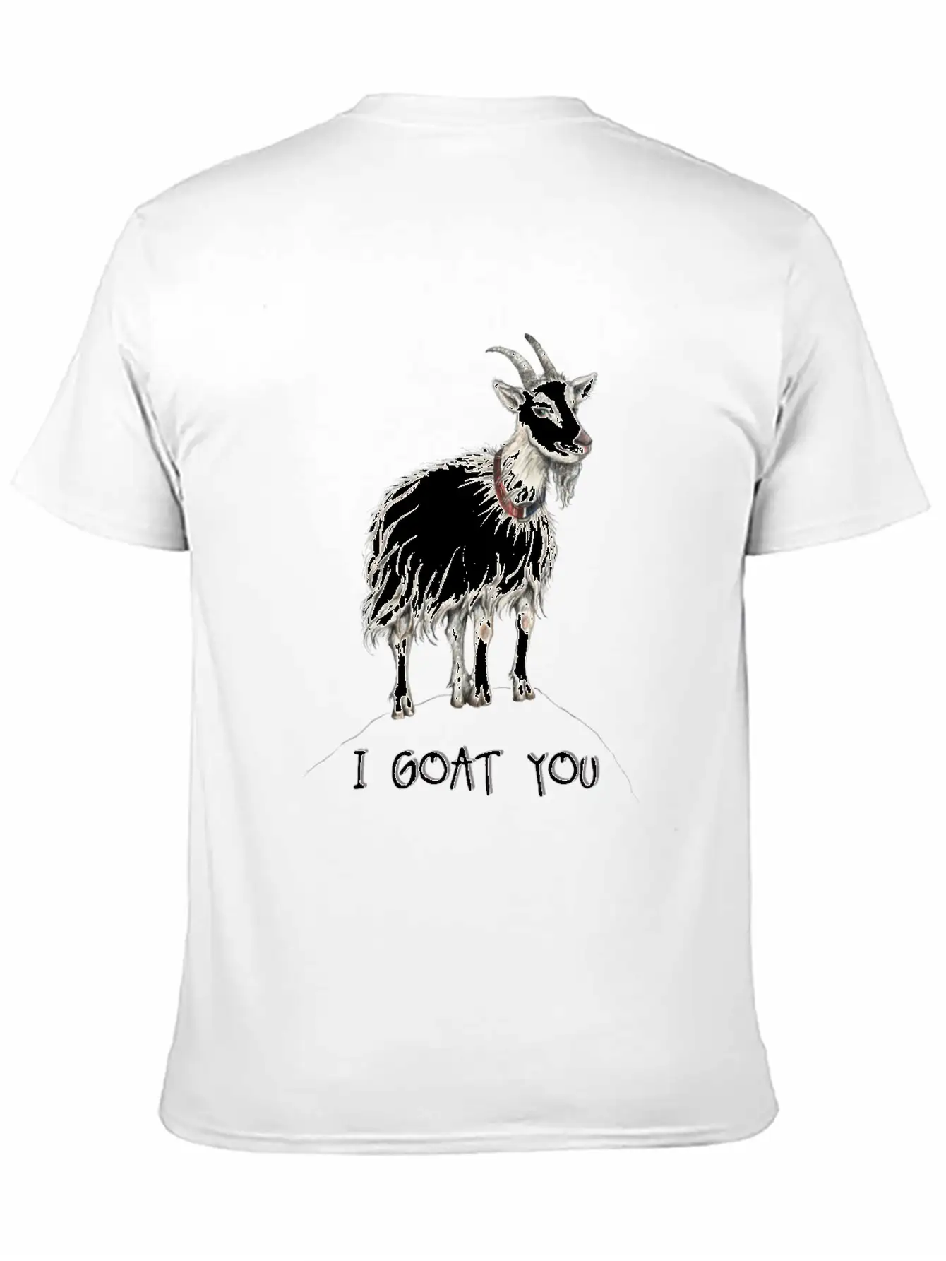 Funny Goat Illustration :: I Got You - I Goat You Unisex Casual T-Shirt – Clean Design For Daily Comfort
