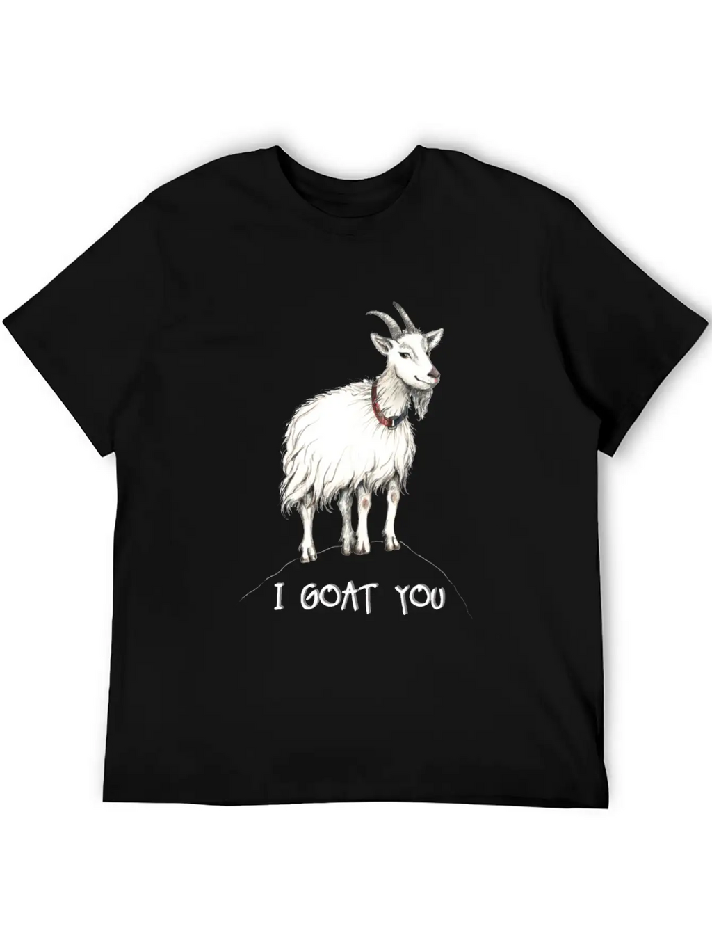 Funny Goat Illustration :: I Got You - I Goat You Unisex Casual T-Shirt – Clean Design For Daily Comfort