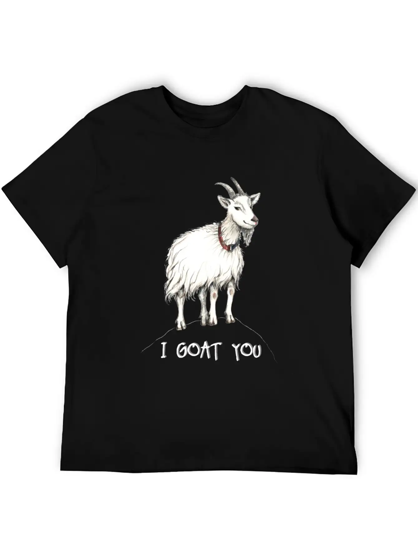 Funny Goat Illustration :: I Got You - I Goat You Unisex Casual T-Shirt – Clean Design For Daily Comfort