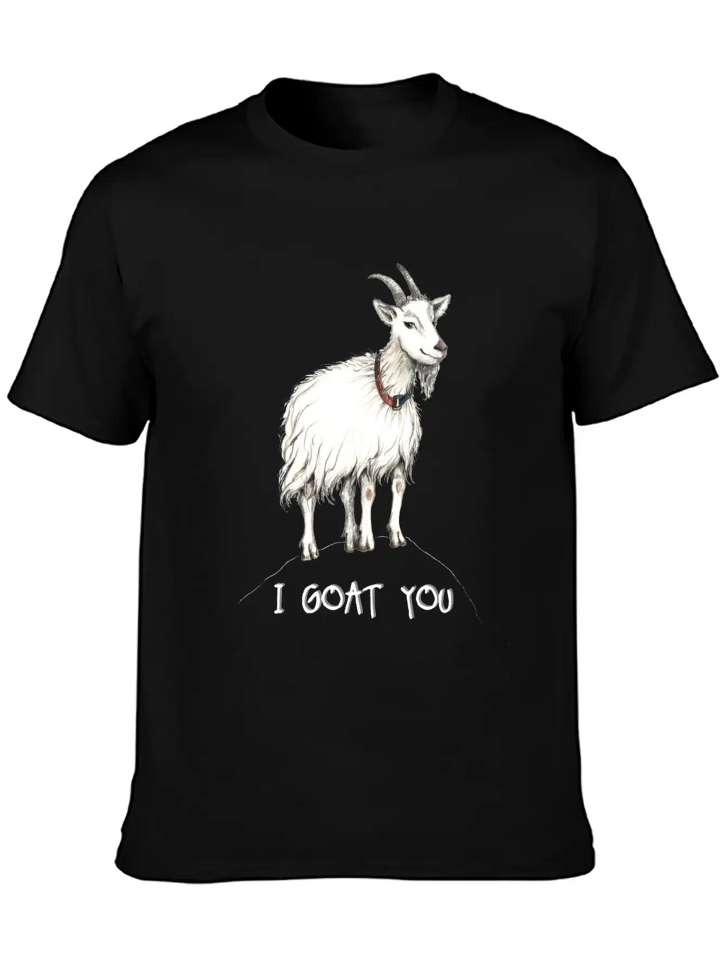 Funny Goat Illustration :: I Got You - I Goat You Unisex Casual T-Shirt – Clean Design For Daily Comfort
