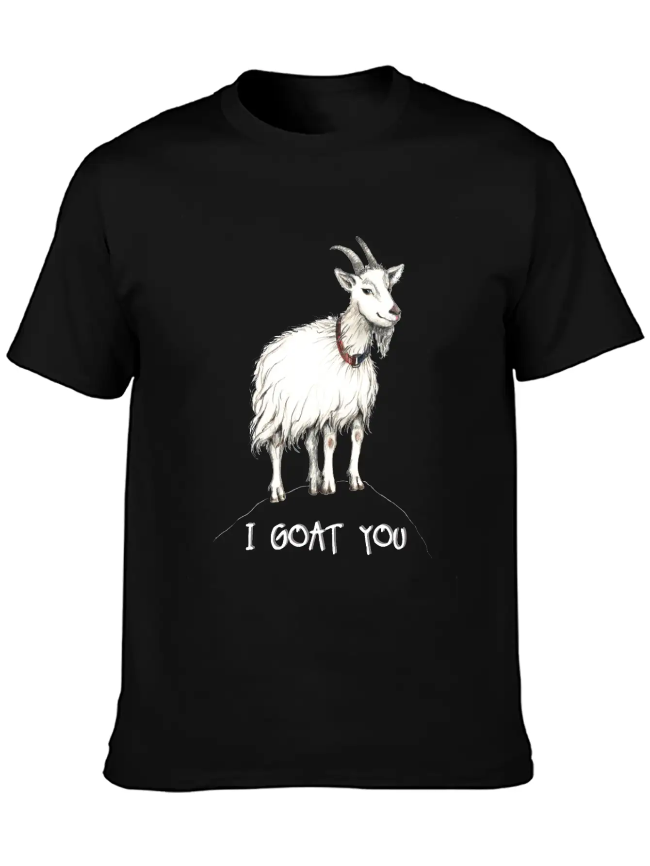 Funny Goat Illustration :: I Got You - I Goat You Unisex Casual T-Shirt – Clean Design For Daily Comfort