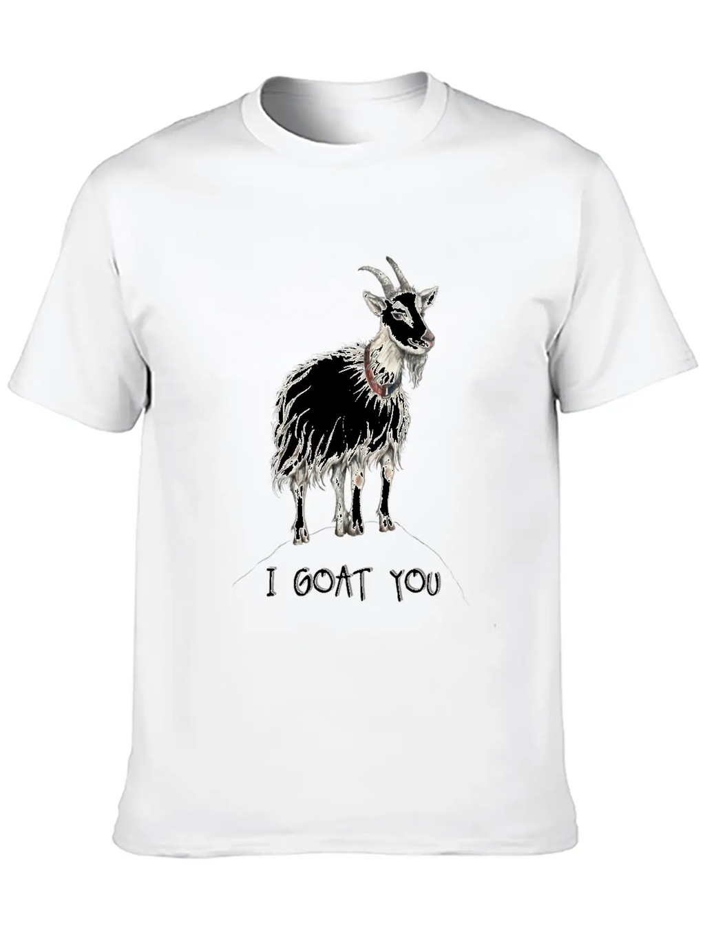 Funny Goat Illustration :: I Got You - I Goat You Unisex Casual T-Shirt – Clean Design For Daily Comfort