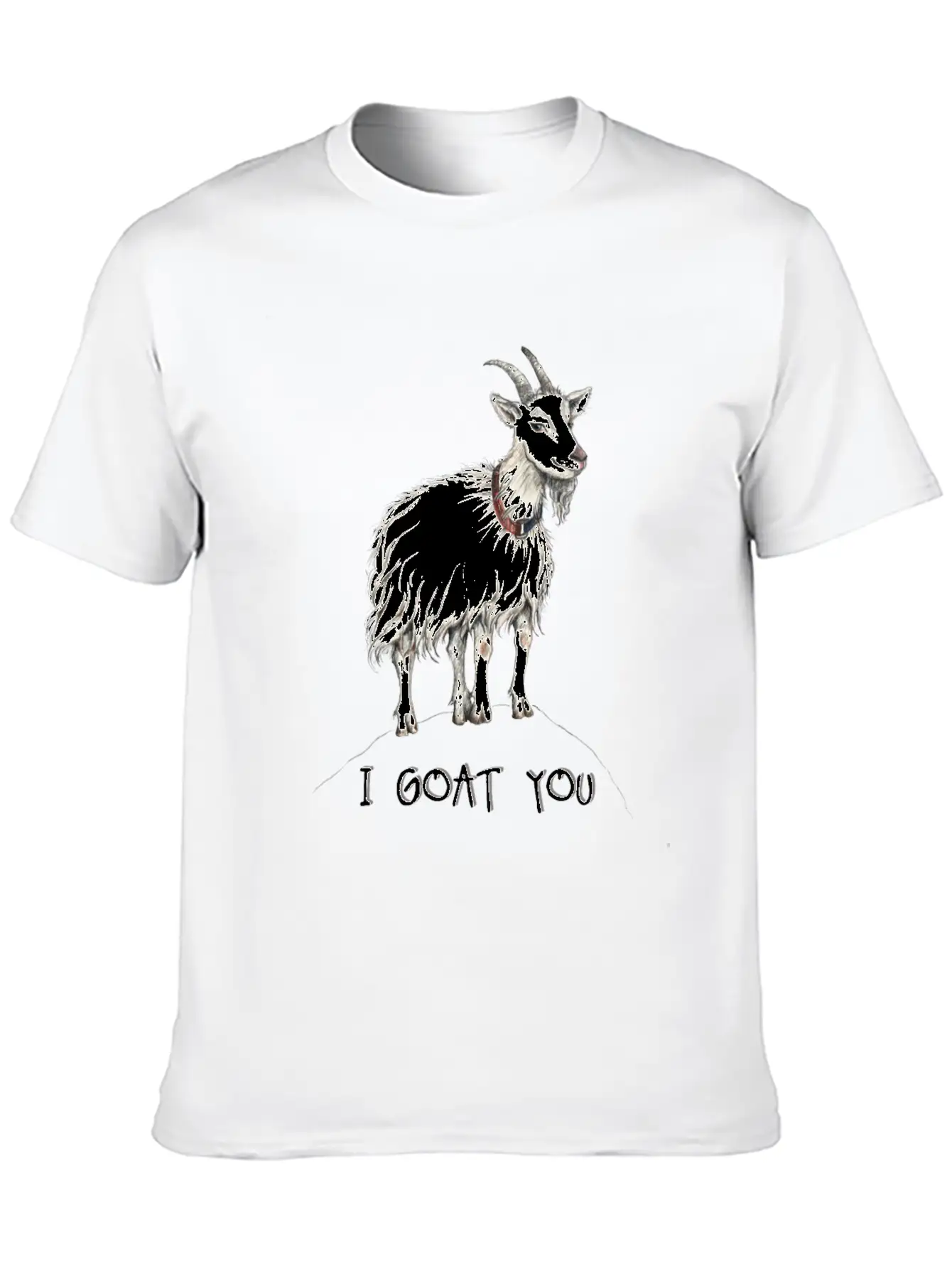 Funny Goat Illustration :: I Got You - I Goat You Unisex Casual T-Shirt – Clean Design For Daily Comfort