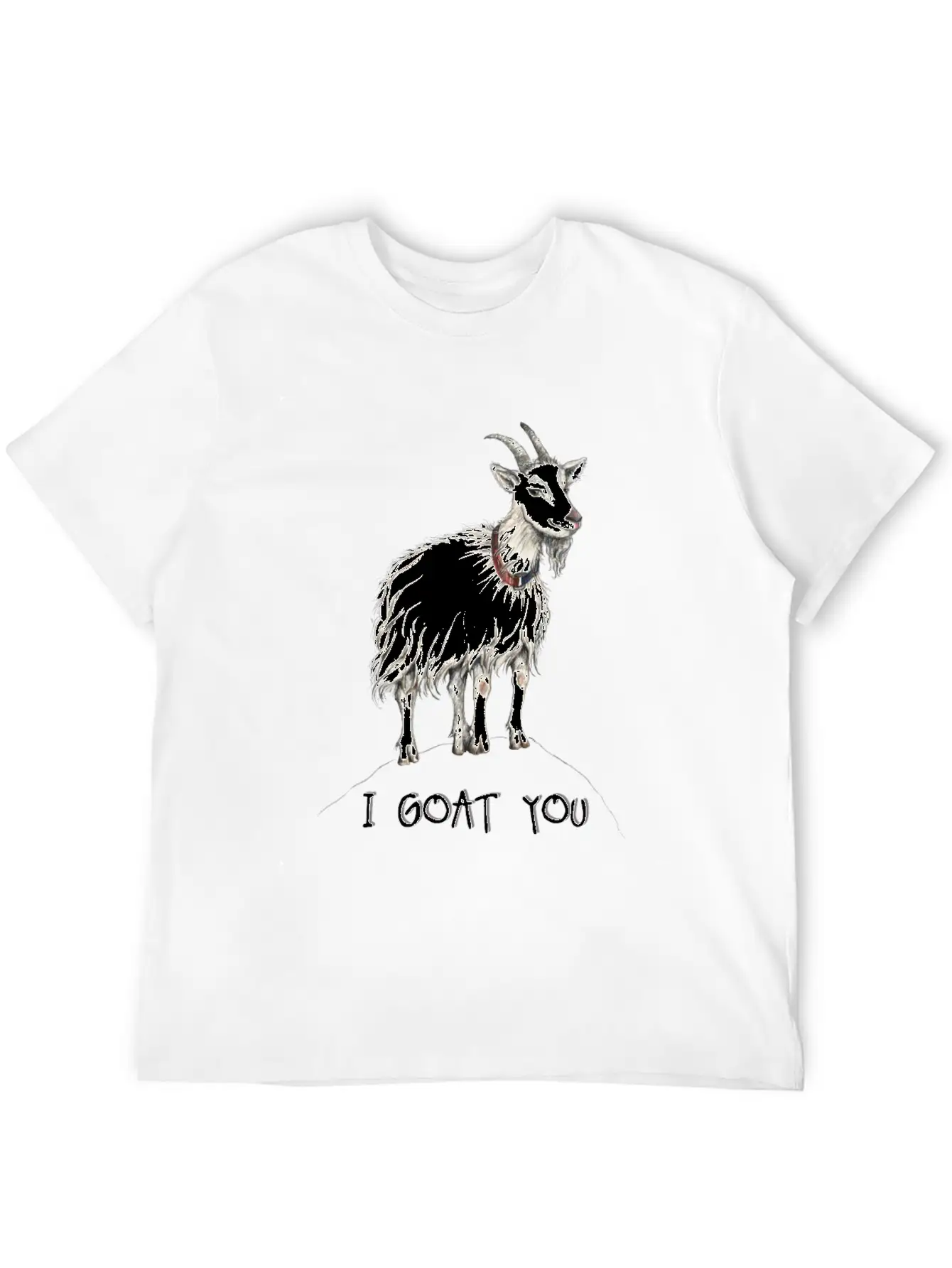 Funny Goat Illustration :: I Got You - I Goat You Unisex Casual T-Shirt – Clean Design For Daily Comfort
