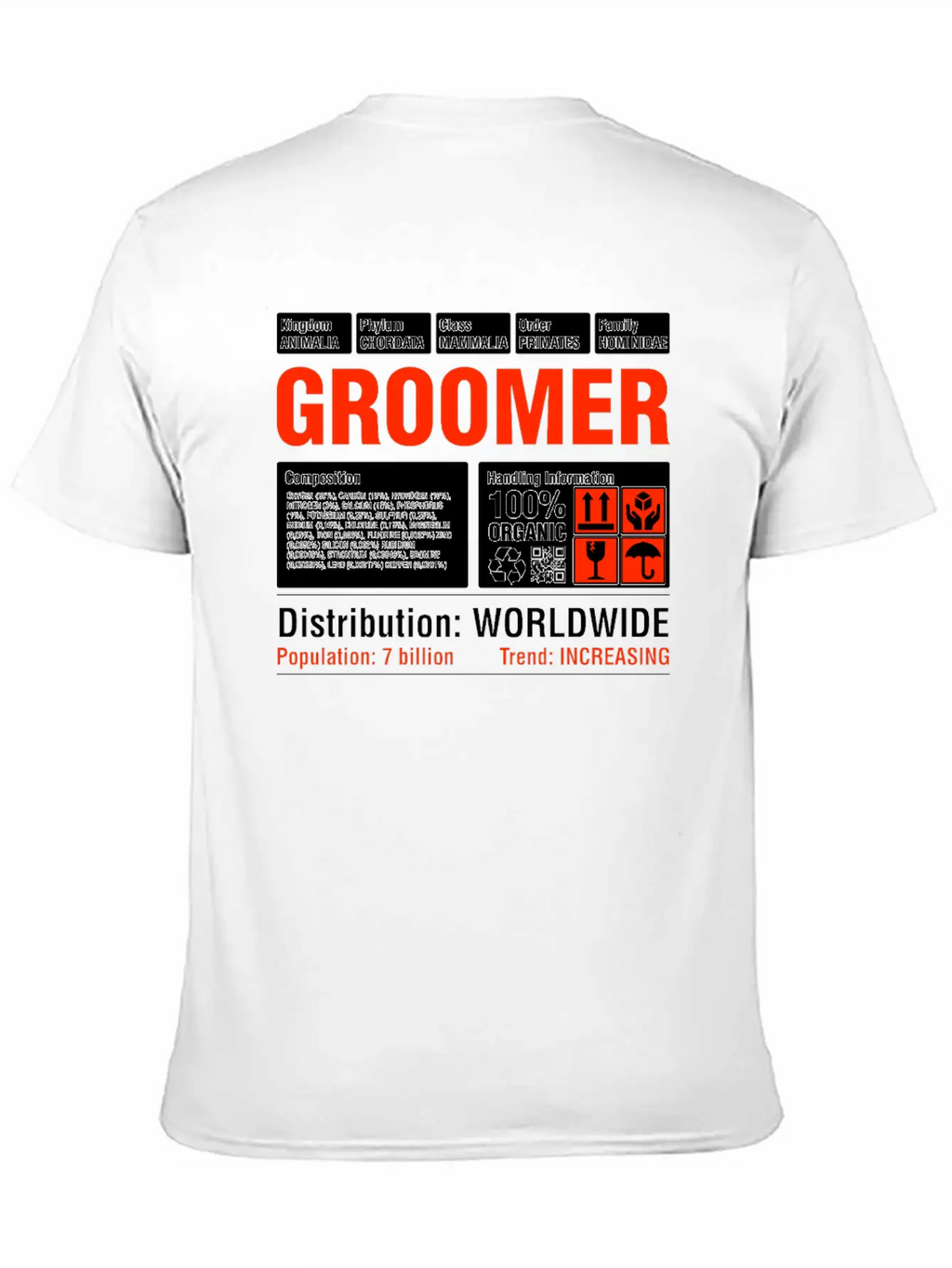 Funny Groomer T-Shirt Unisex Casual T-Shirt – Clean Design For Daily Comfort