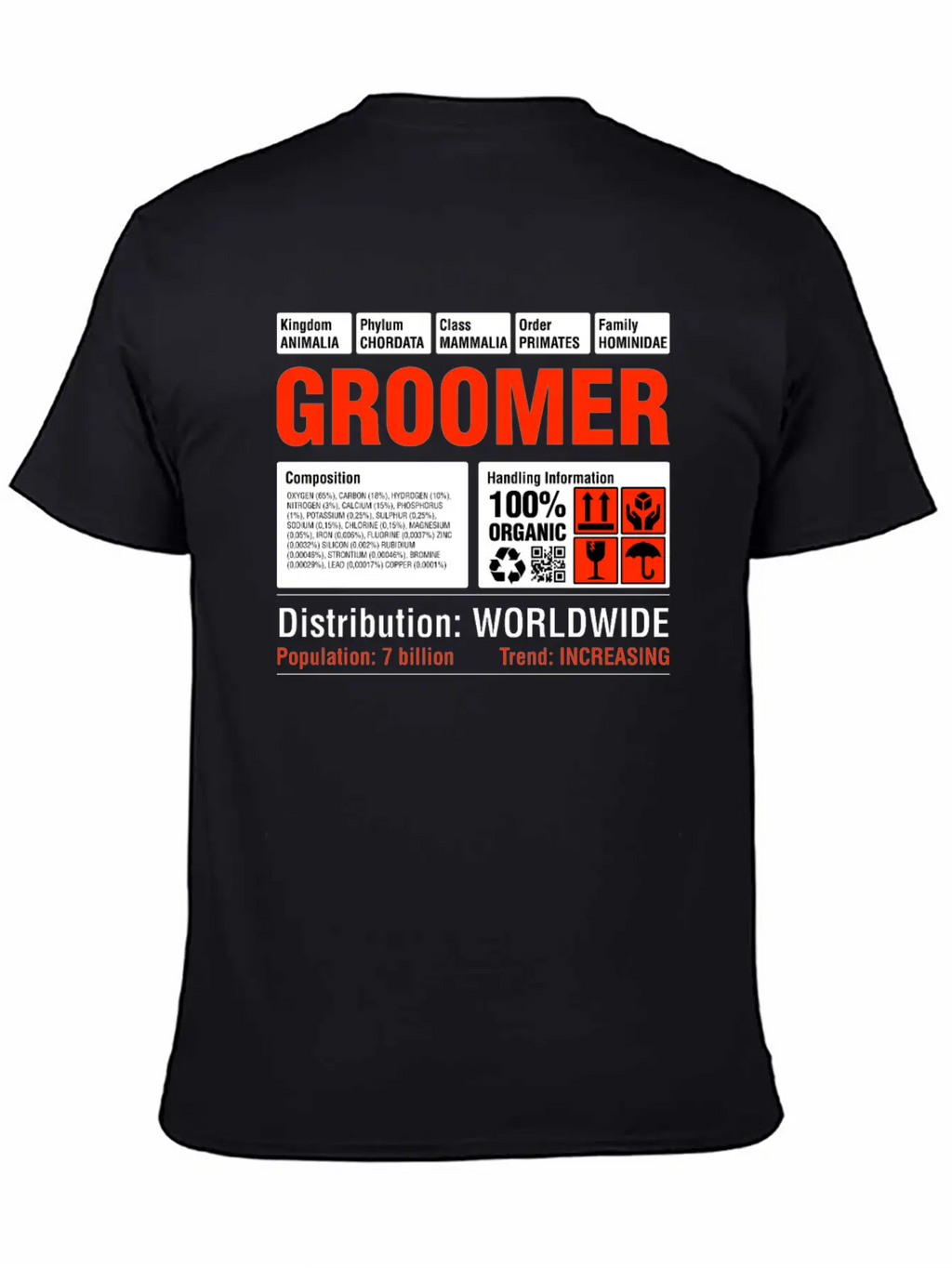 Funny Groomer T-Shirt Unisex Casual T-Shirt – Clean Design For Daily Comfort