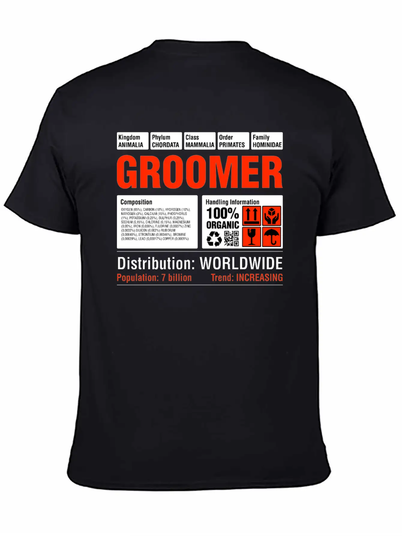 Funny Groomer T-Shirt Unisex Casual T-Shirt – Clean Design For Daily Comfort