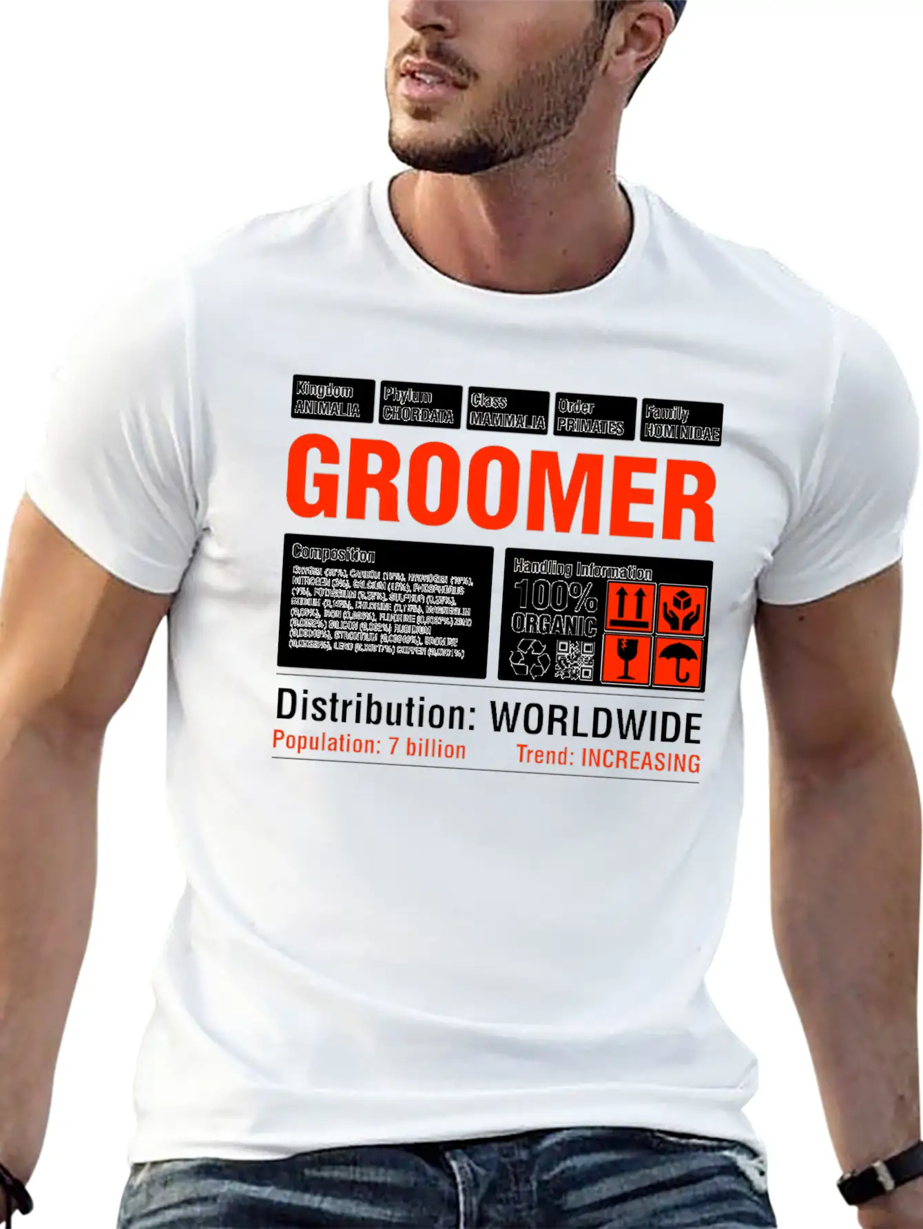 Funny Groomer T-Shirt Unisex Casual T-Shirt – Clean Design For Daily Comfort