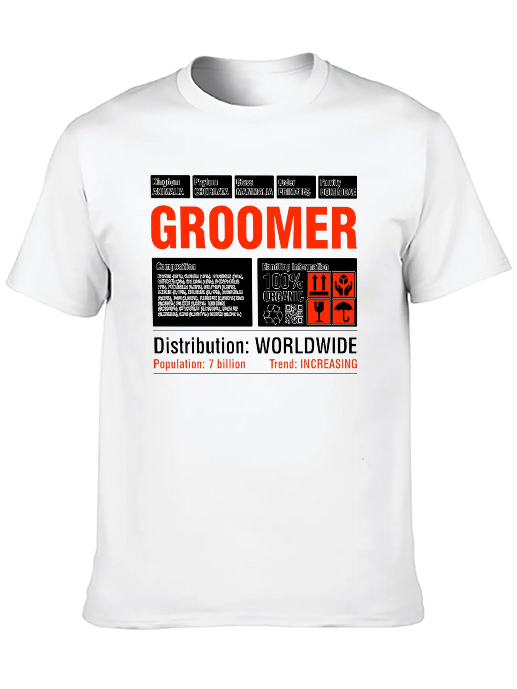 Funny Groomer T-Shirt Unisex Casual T-Shirt – Clean Design For Daily Comfort