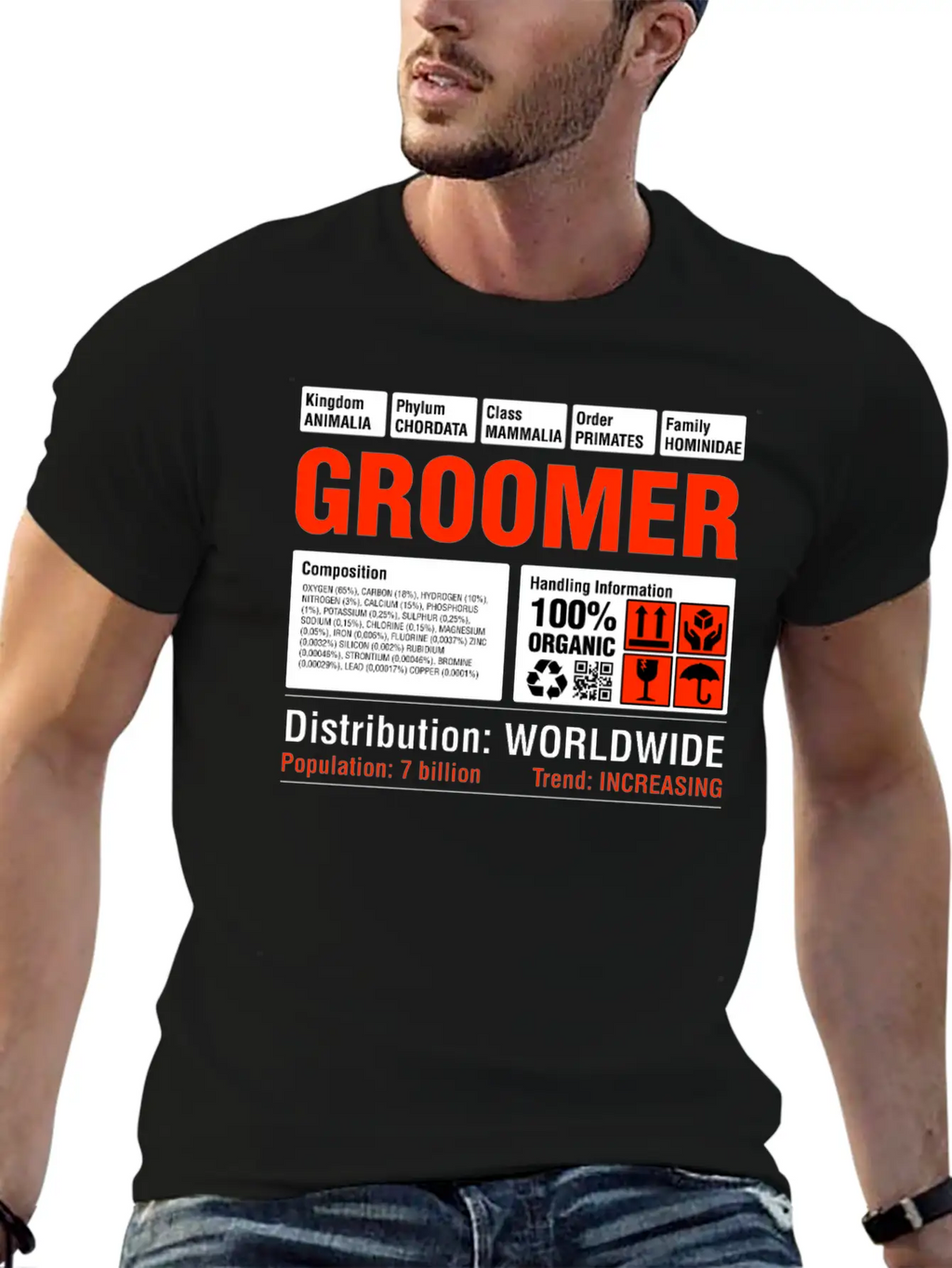 Funny Groomer T-Shirt Unisex Casual T-Shirt – Clean Design For Daily Comfort