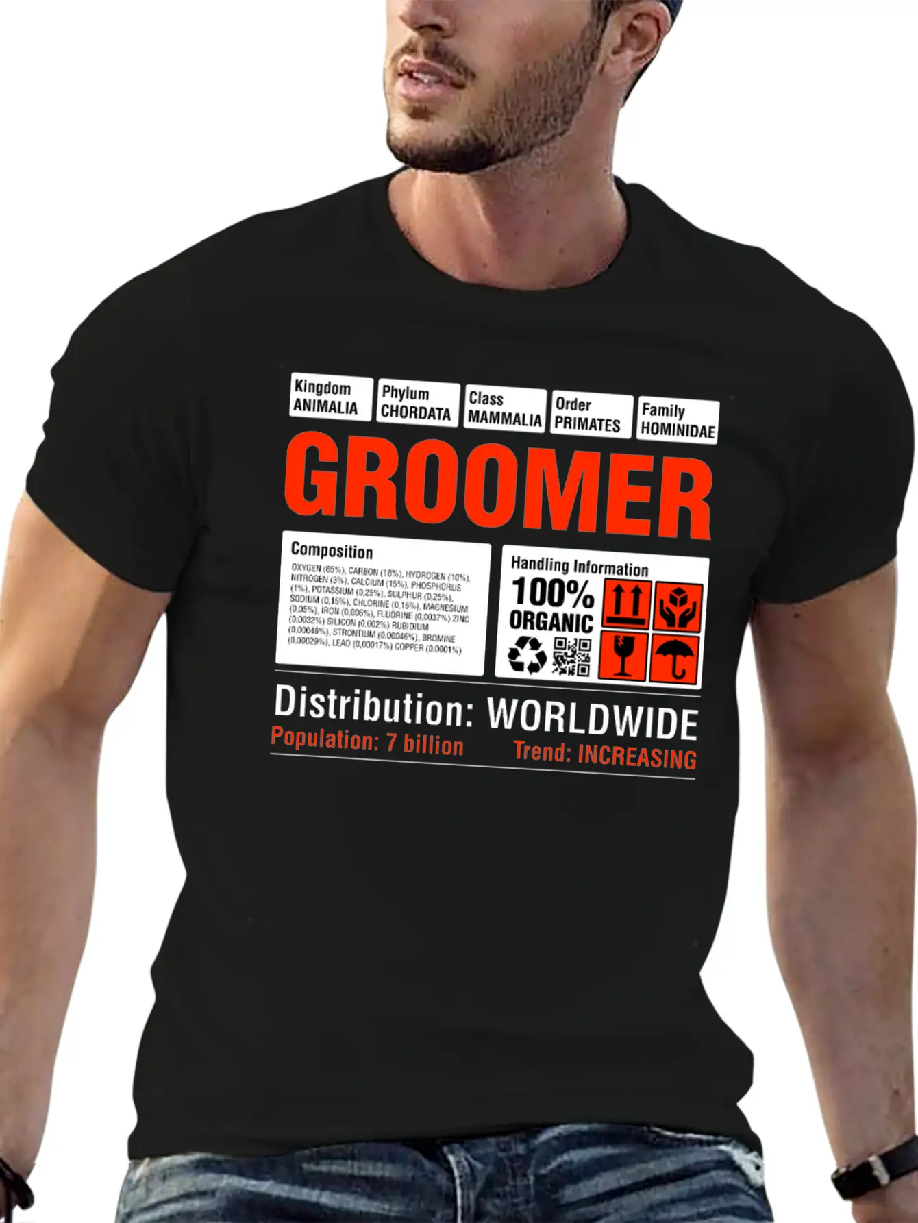 Funny Groomer T-Shirt Unisex Casual T-Shirt – Clean Design For Daily Comfort