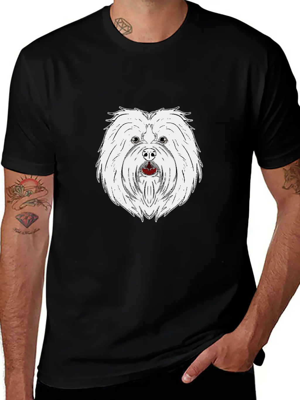 Funny Havanese Dog Head Dog Gift Unisex Casual T-Shirt – Clean Design For Daily Comfort