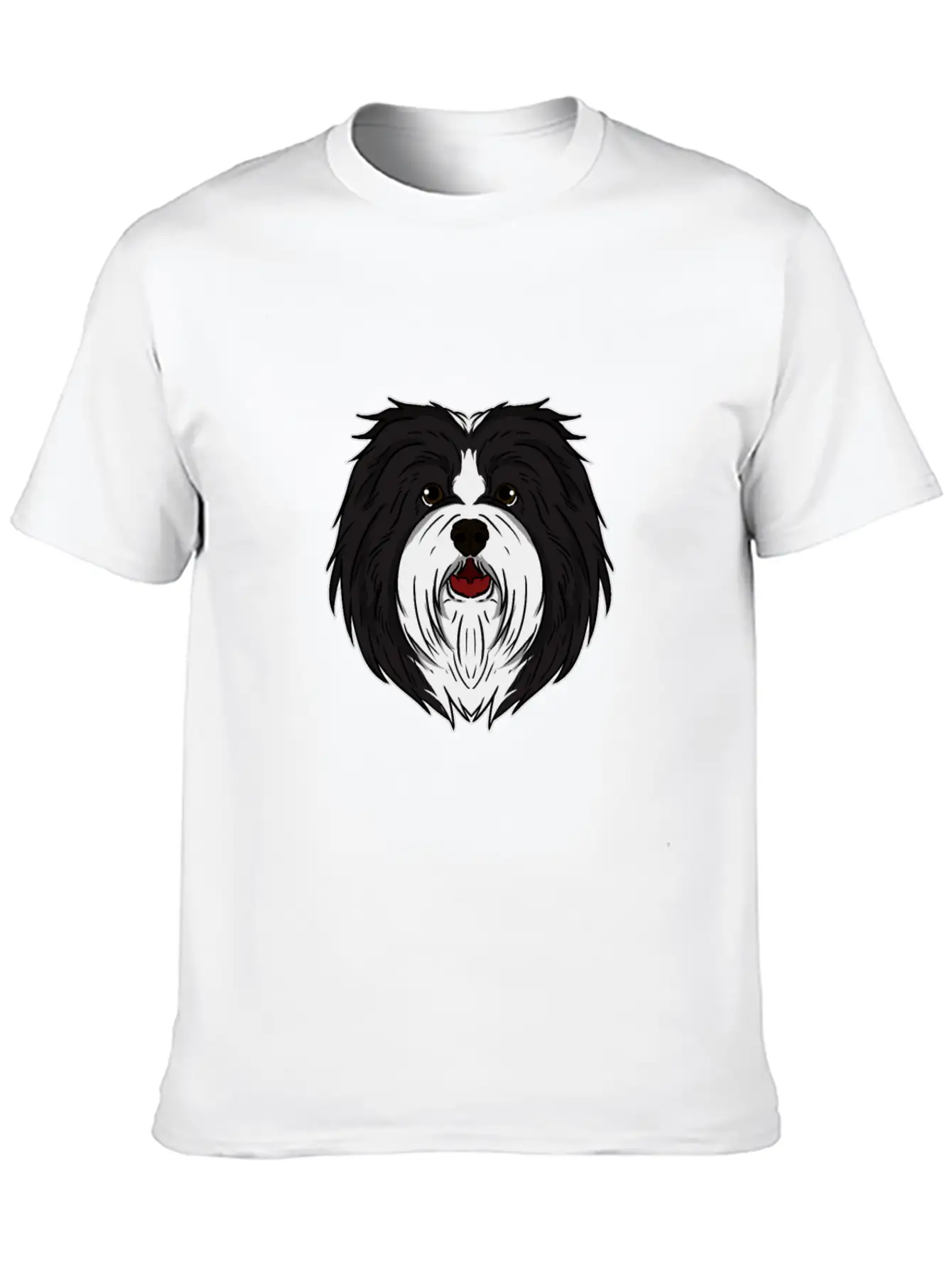 Funny Havanese Dog Head Dog Gift Unisex Casual T-Shirt – Clean Design For Daily Comfort