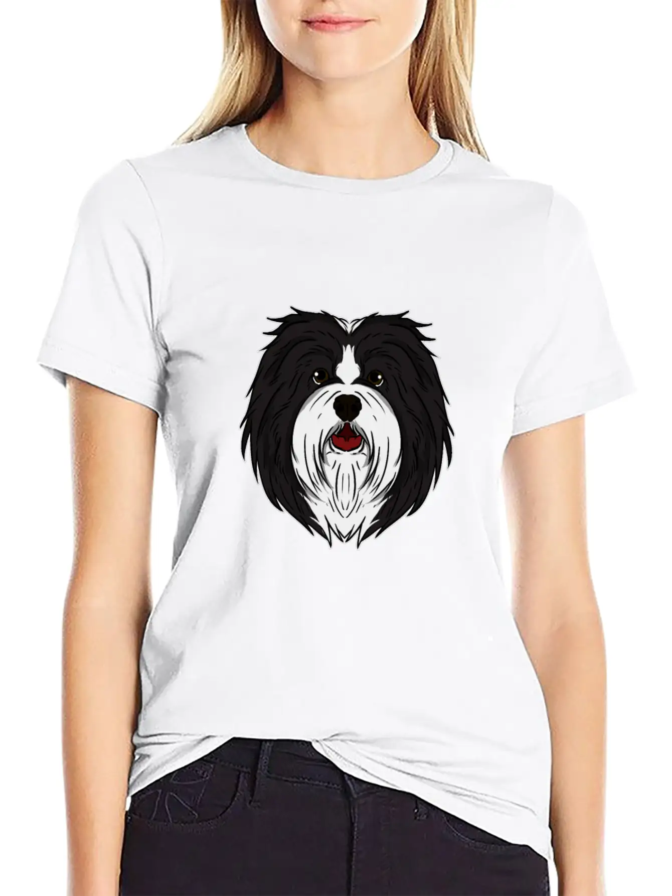 Funny Havanese Dog Head Dog Gift Unisex Casual T-Shirt – Clean Design For Daily Comfort