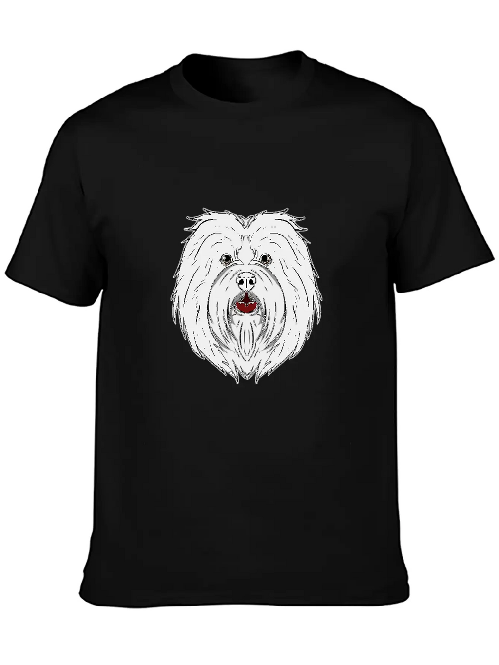 Funny Havanese Dog Head Dog Gift Unisex Casual T-Shirt – Clean Design For Daily Comfort