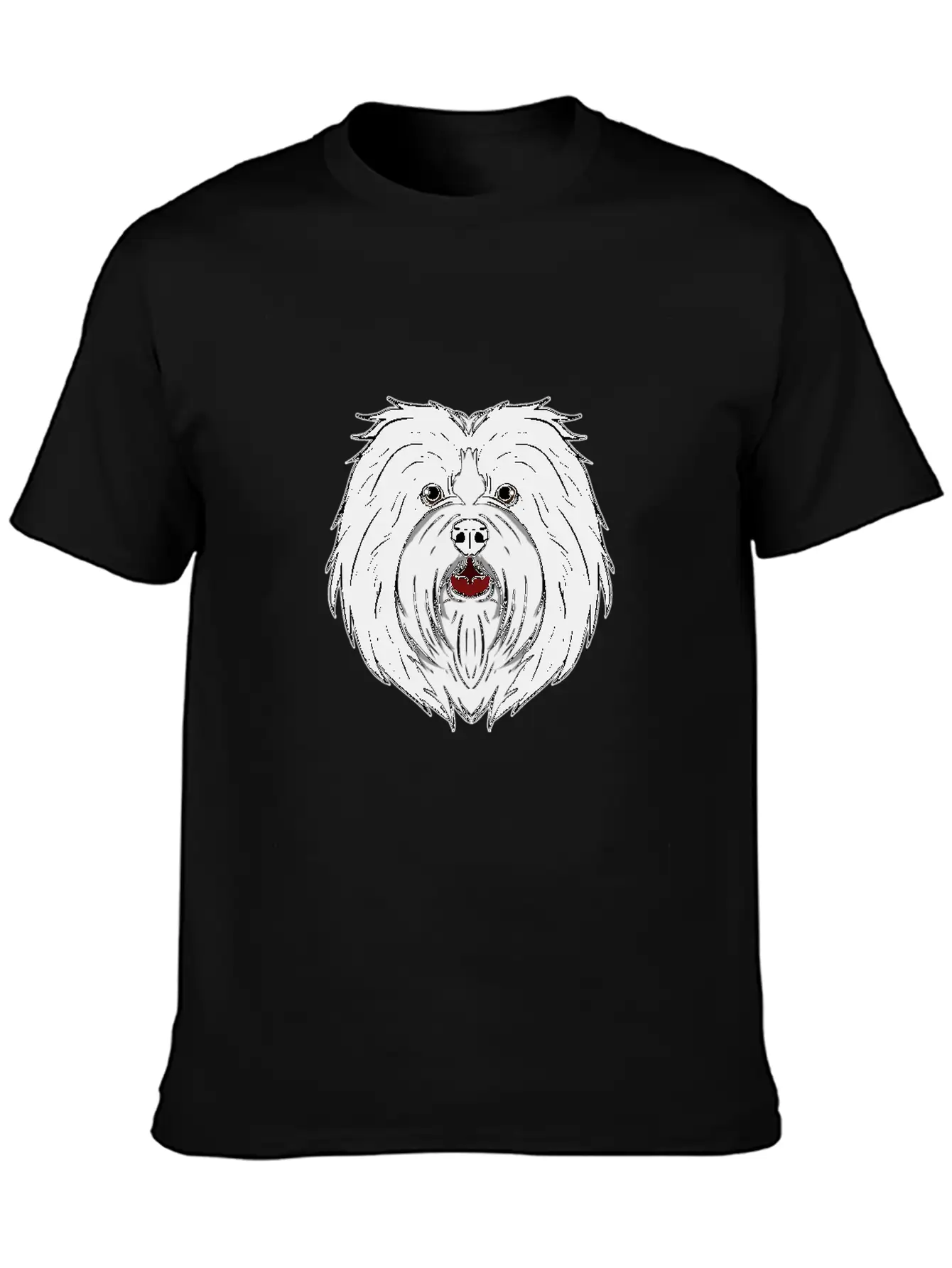 Funny Havanese Dog Head Dog Gift Unisex Casual T-Shirt – Clean Design For Daily Comfort