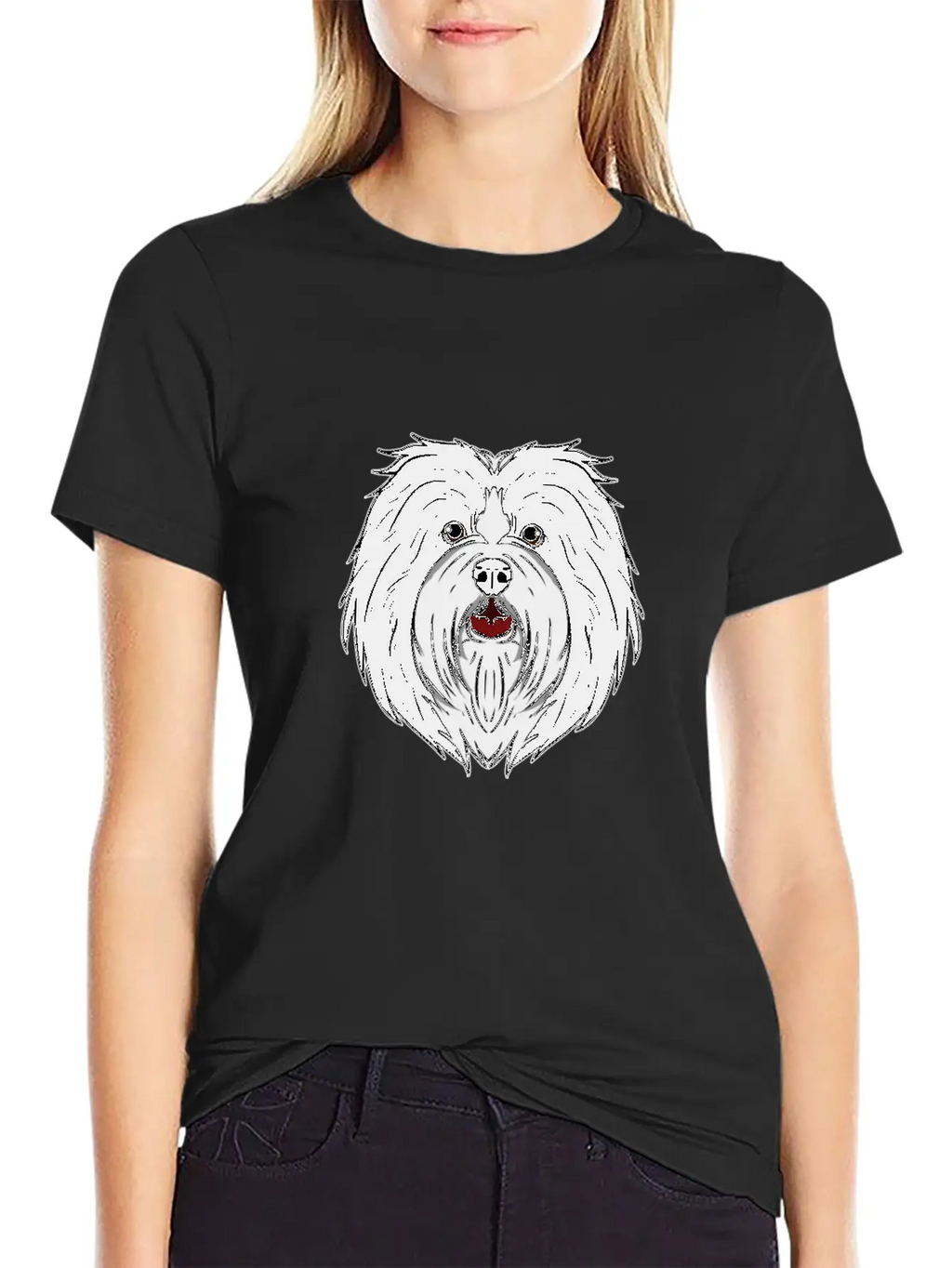 Funny Havanese Dog Head Dog Gift Unisex Casual T-Shirt – Clean Design For Daily Comfort
