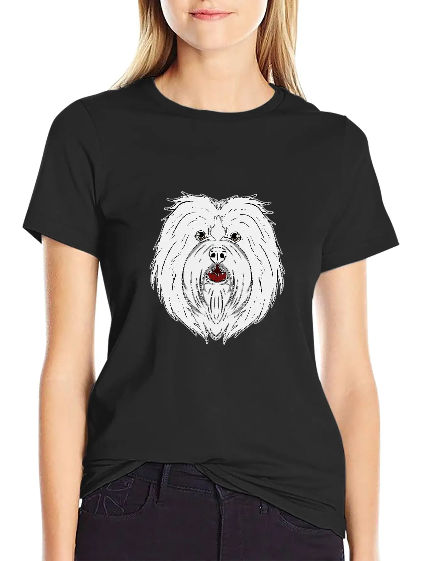 Funny Havanese Dog Head Dog Gift Unisex Casual T-Shirt – Clean Design For Daily Comfort