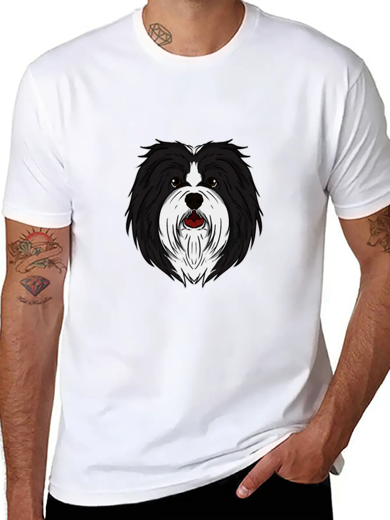 Funny Havanese Dog Head Dog Gift Unisex Casual T-Shirt – Clean Design For Daily Comfort