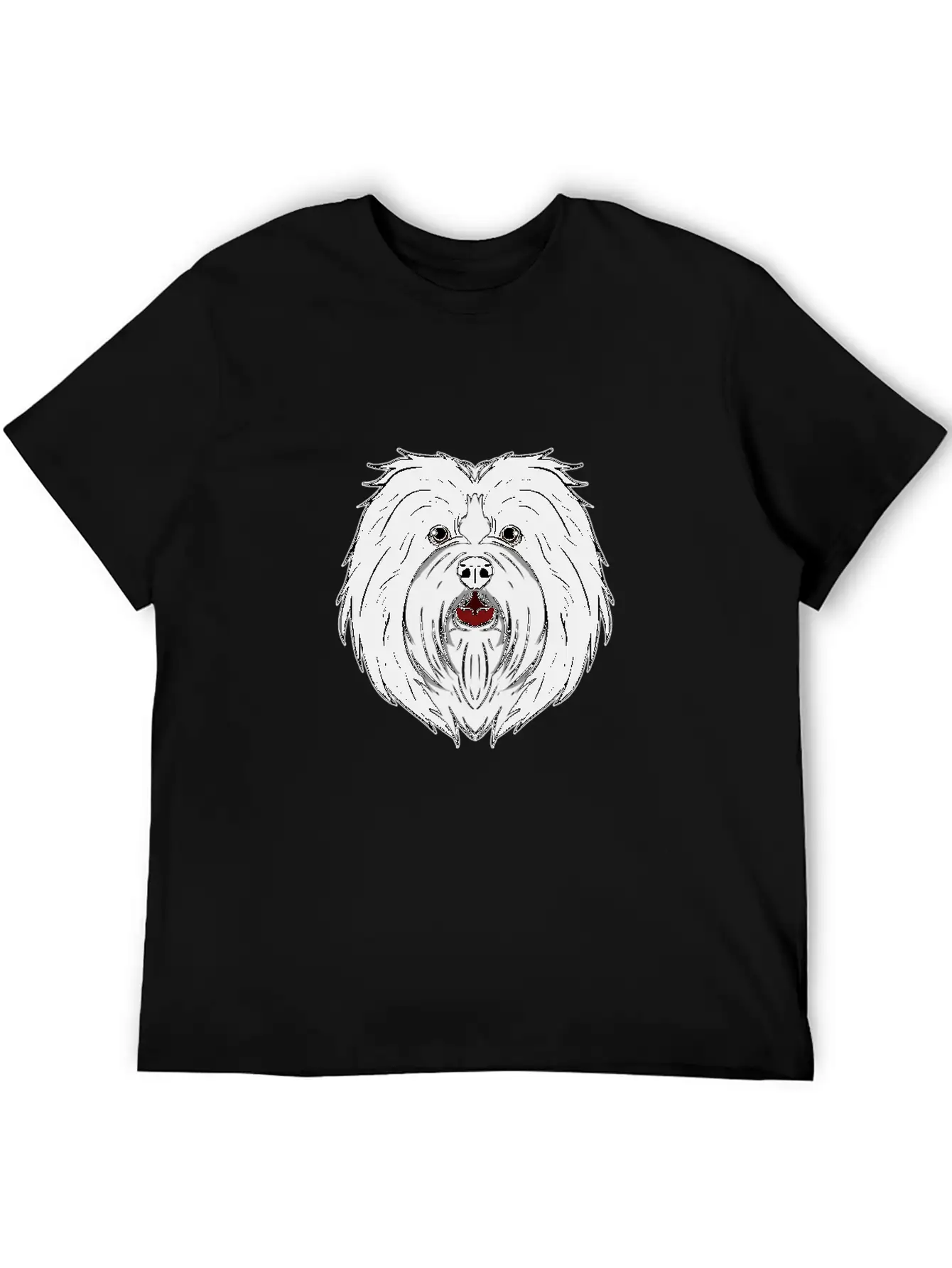 Funny Havanese Dog Head Dog Gift Unisex Casual T-Shirt – Clean Design For Daily Comfort