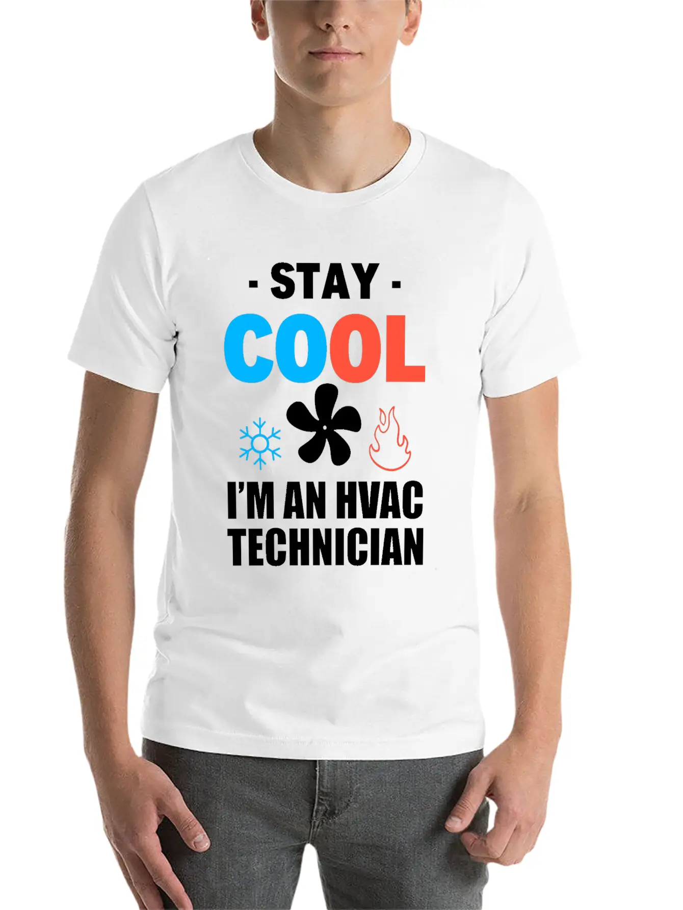 Funny HVAC Tech Air-conditioning Technician Unisex Short Sleeve Soft Cotton T-Shirt – Casual Everyday Wear