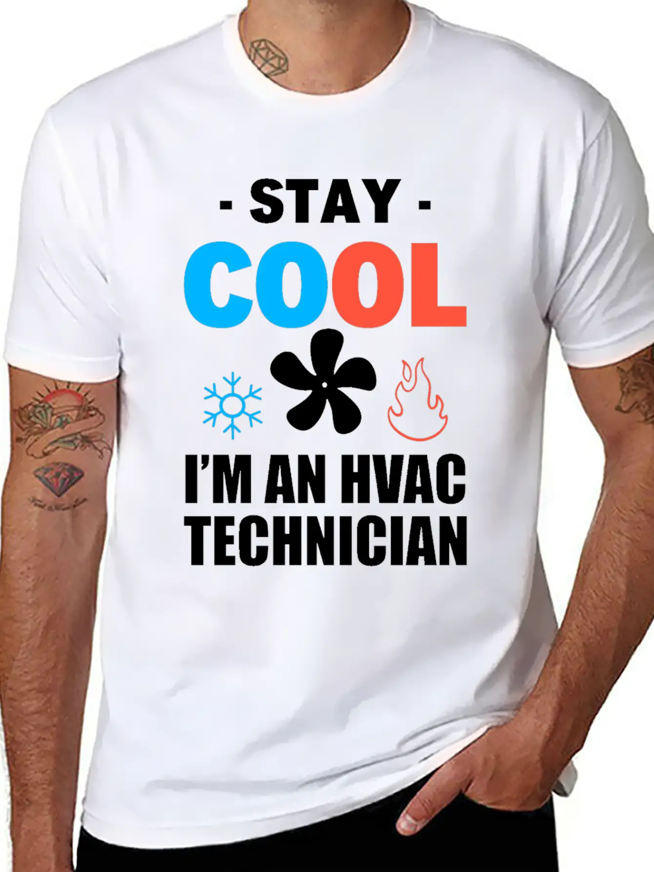 Funny HVAC Tech Air-conditioning Technician Unisex Short Sleeve Soft Cotton T-Shirt – Casual Everyday Wear