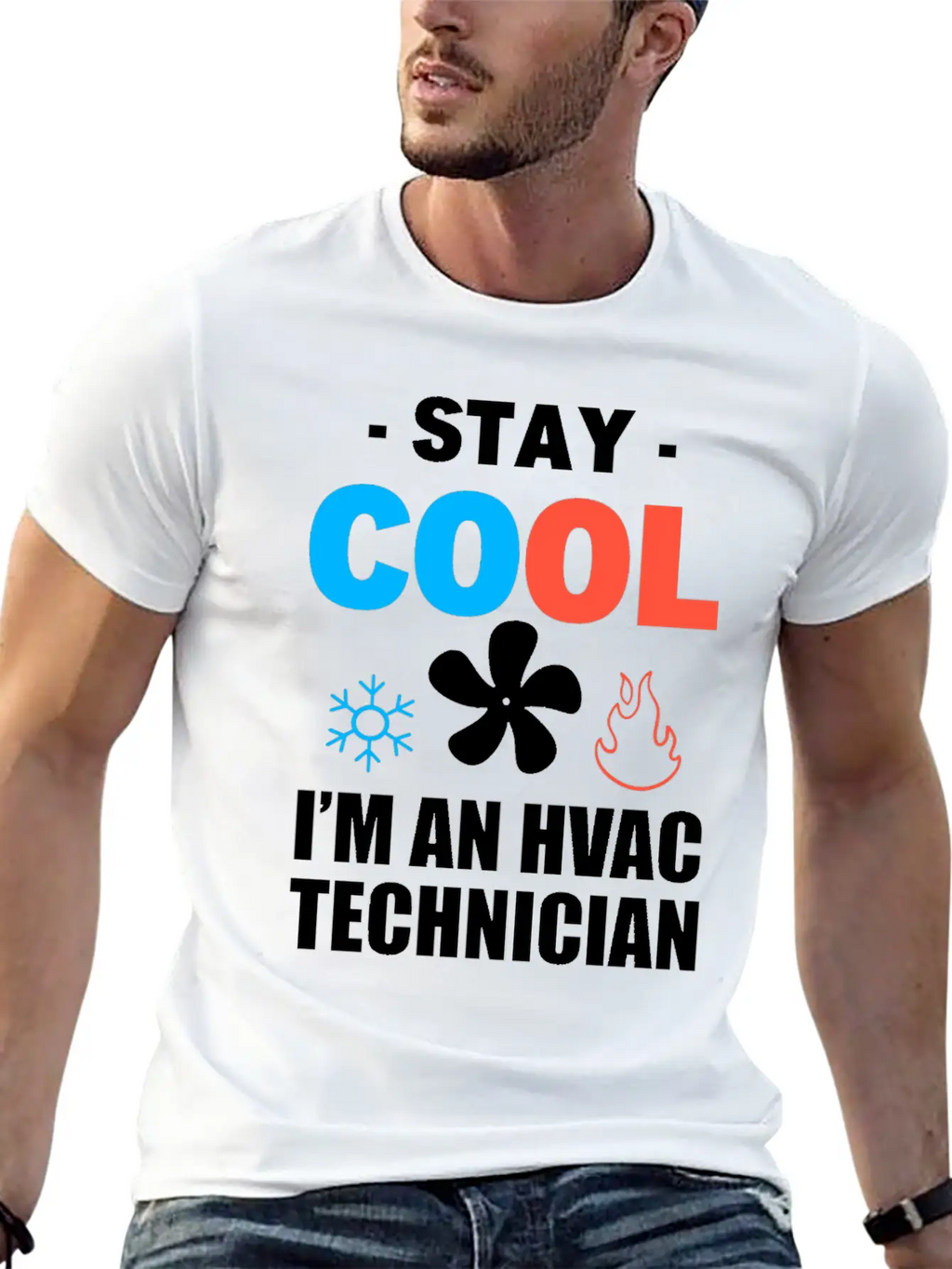 Funny HVAC Tech Air-conditioning Technician Unisex Short Sleeve Soft Cotton T-Shirt – Casual Everyday Wear
