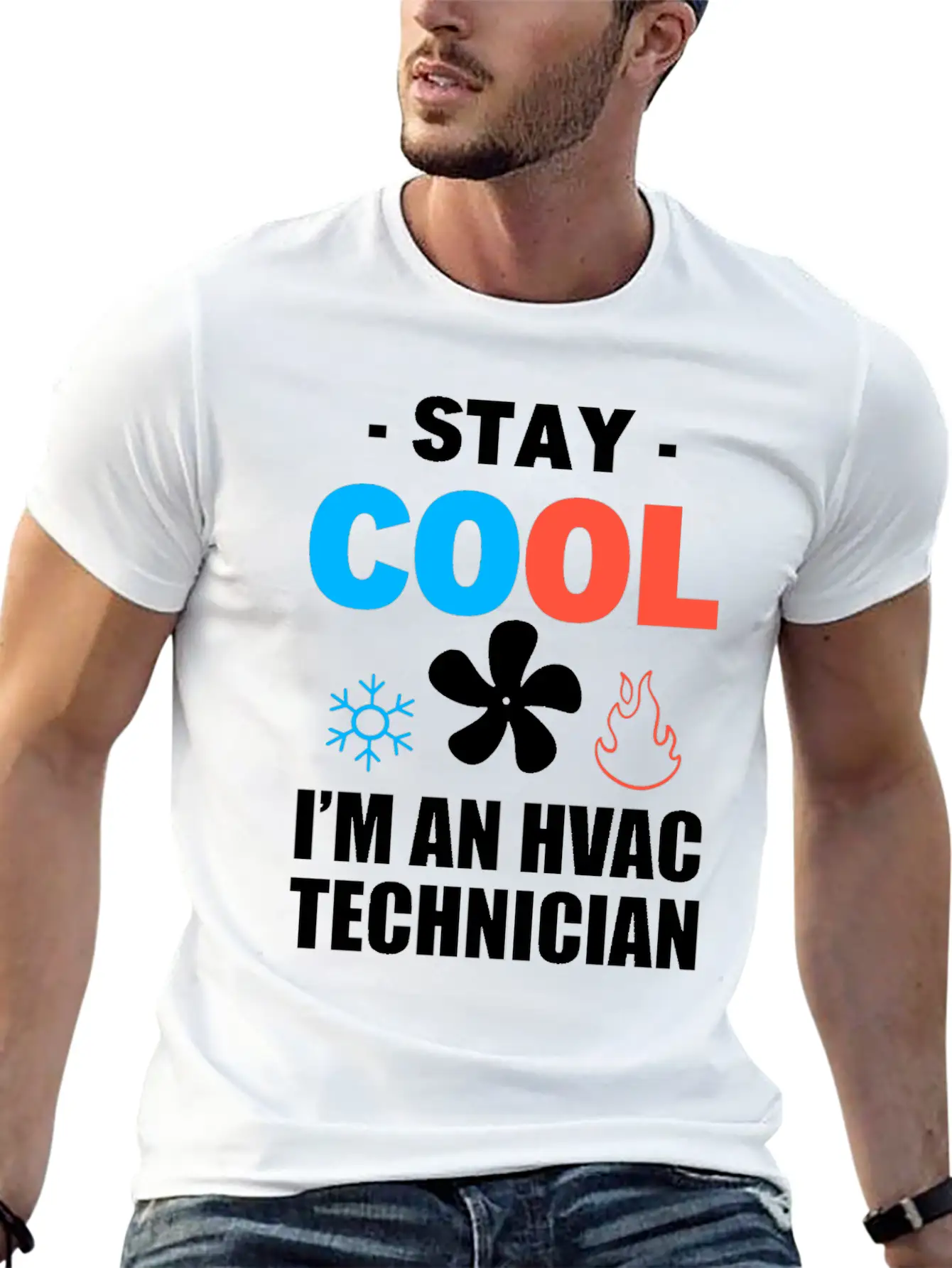 Funny HVAC Tech Air-conditioning Technician Unisex Short Sleeve Soft Cotton T-Shirt – Casual Everyday Wear