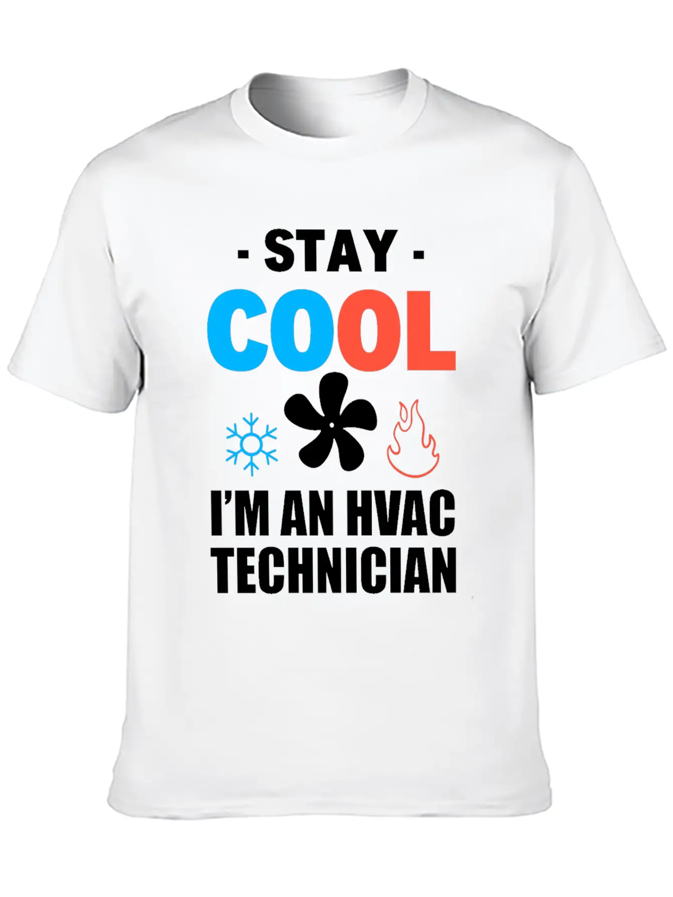 Funny HVAC Tech Air-conditioning Technician Unisex Short Sleeve Soft Cotton T-Shirt – Casual Everyday Wear