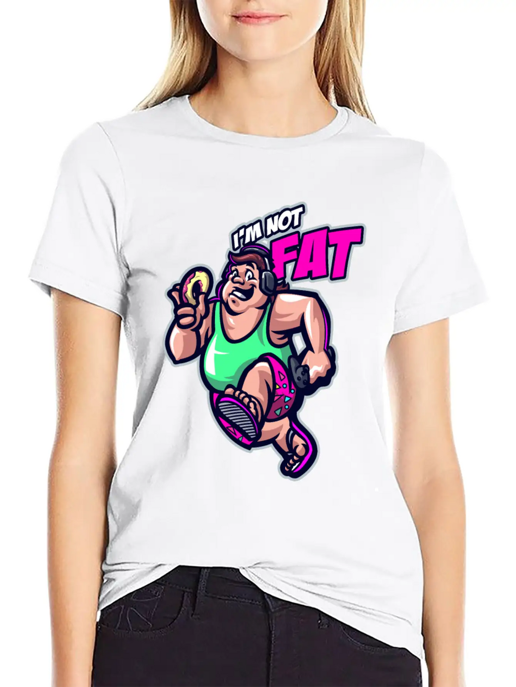 Funny I'm Not Fat In Denial Obesity Patient Classic Fit Graphic Tee For Daily Comfort – Unisex Cotton Shirt
