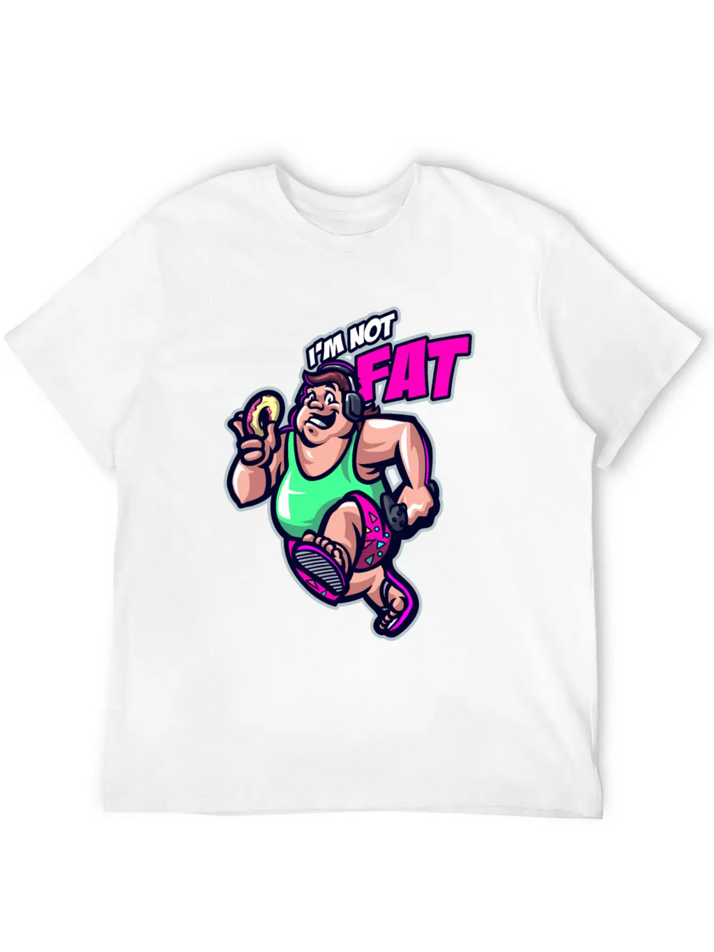 Funny I'm Not Fat In Denial Obesity Patient Classic Fit Graphic Tee For Daily Comfort – Unisex Cotton Shirt