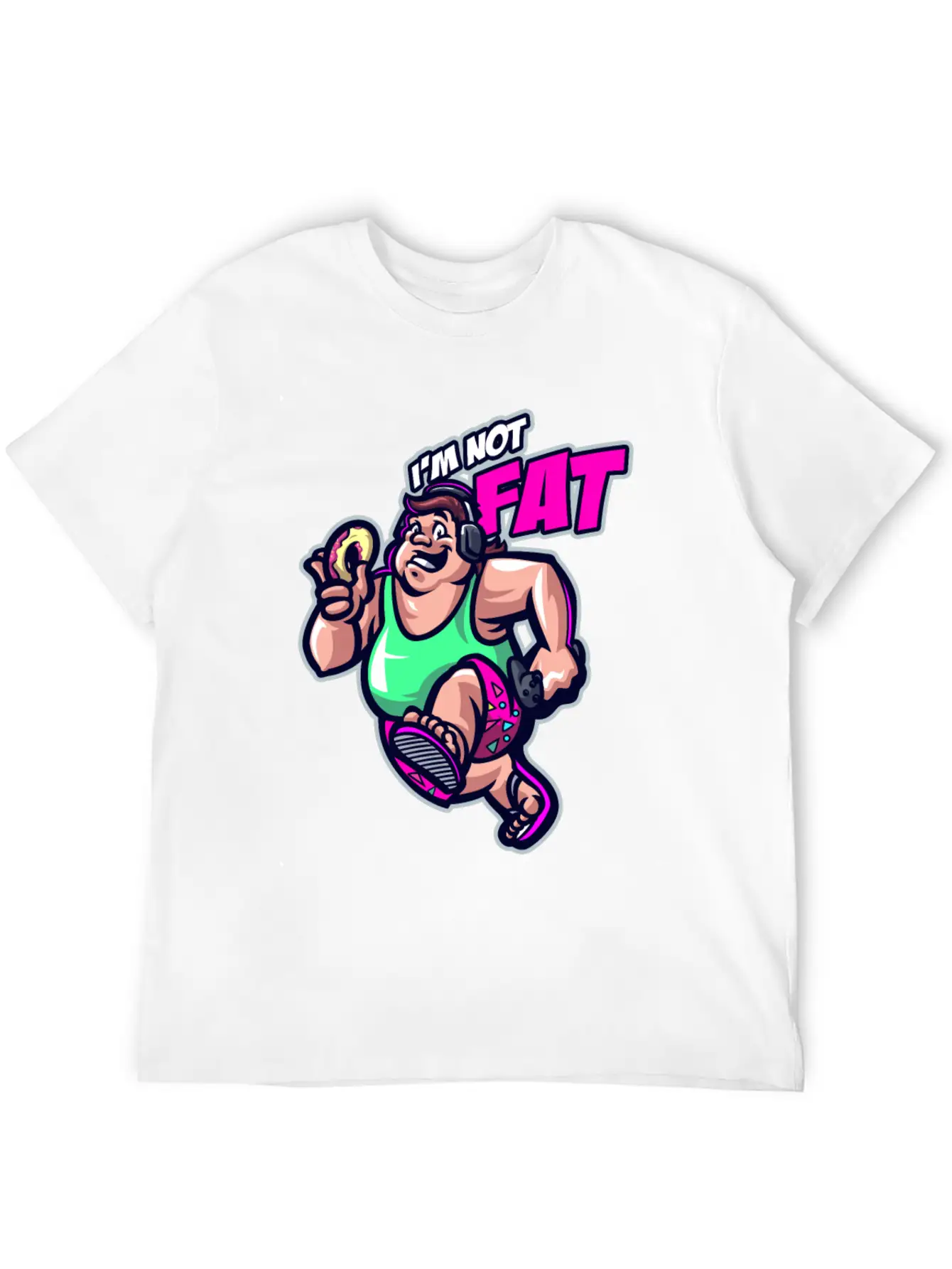 Funny I'm Not Fat In Denial Obesity Patient Classic Fit Graphic Tee For Daily Comfort – Unisex Cotton Shirt
