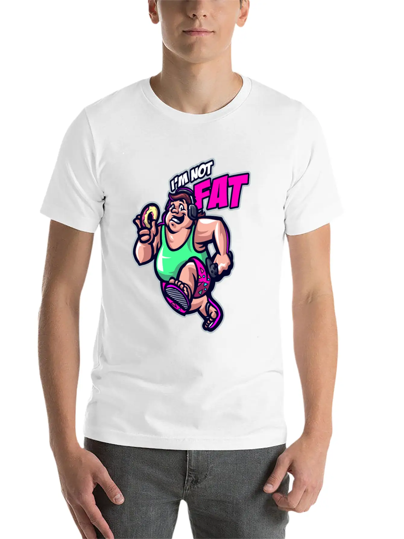 Funny I'm Not Fat In Denial Obesity Patient Classic Fit Graphic Tee For Daily Comfort – Unisex Cotton Shirt