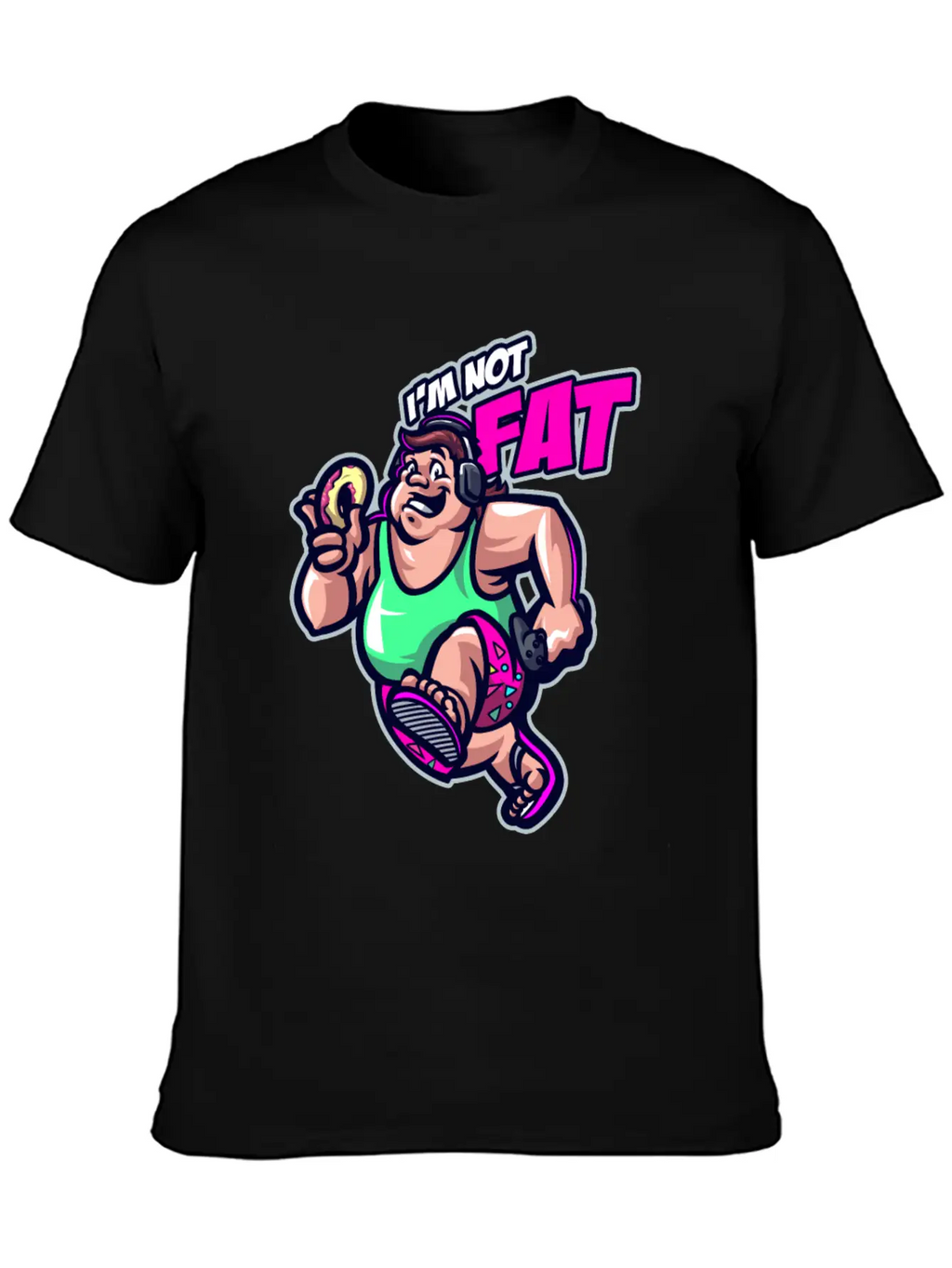 Funny I'm Not Fat In Denial Obesity Patient Classic Fit Graphic Tee For Daily Comfort – Unisex Cotton Shirt