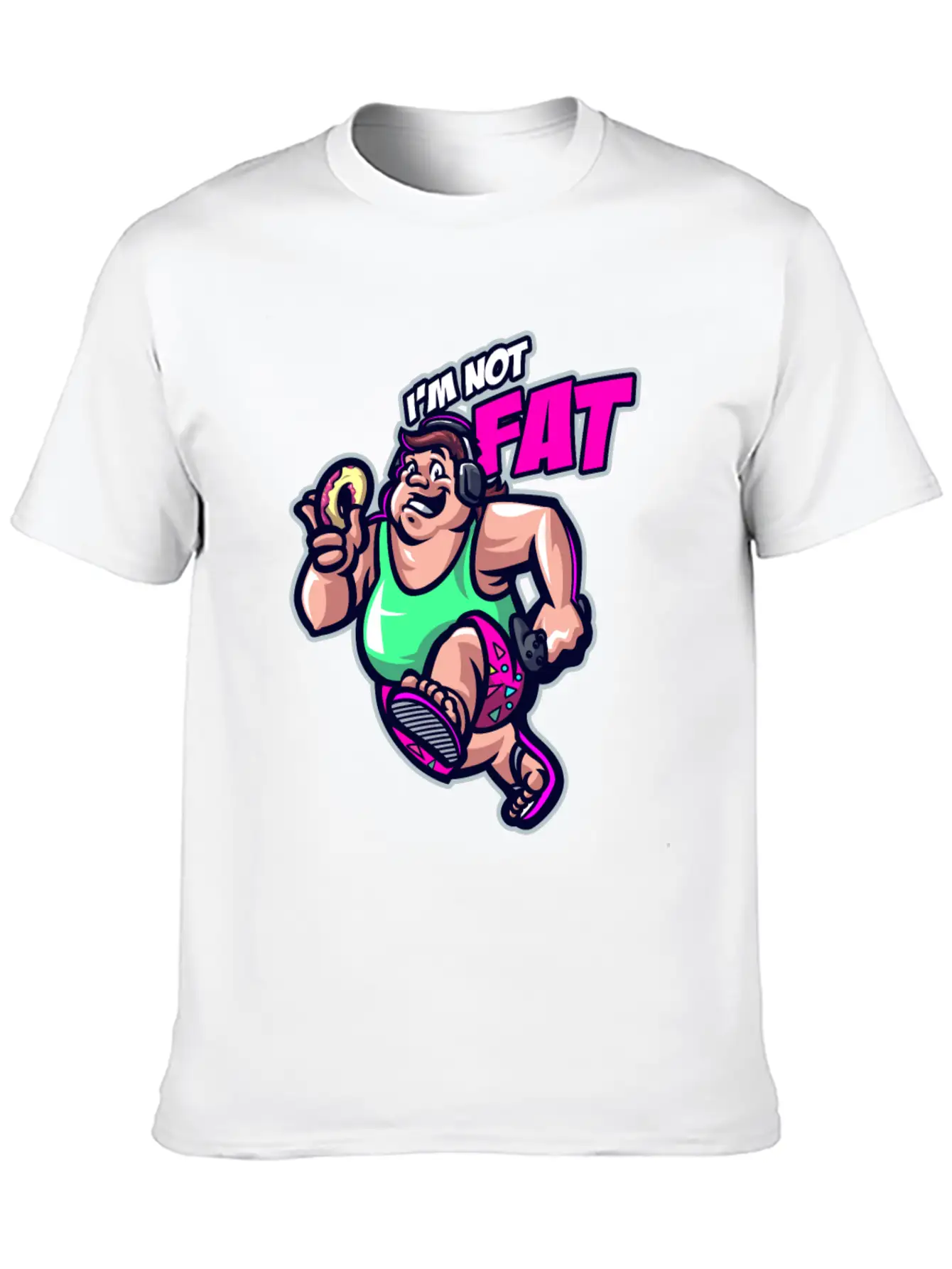 Funny I'm Not Fat In Denial Obesity Patient Classic Fit Graphic Tee For Daily Comfort – Unisex Cotton Shirt