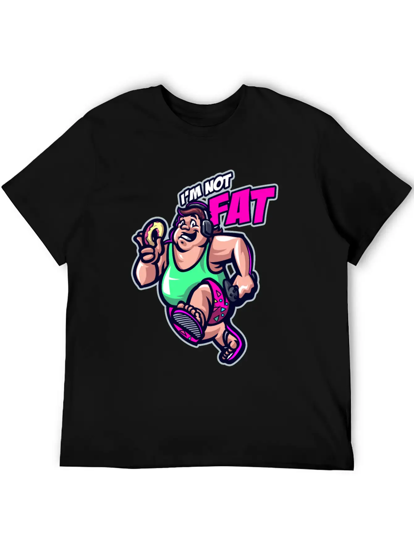 Funny I'm Not Fat In Denial Obesity Patient Classic Fit Graphic Tee For Daily Comfort – Unisex Cotton Shirt