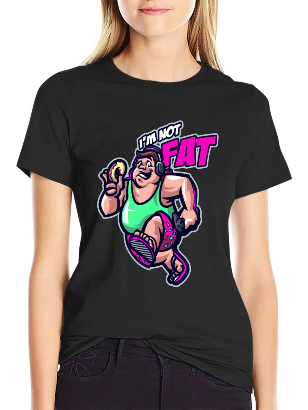 Funny I'm Not Fat In Denial Obesity Patient Classic Fit Graphic Tee For Daily Comfort – Unisex Cotton Shirt